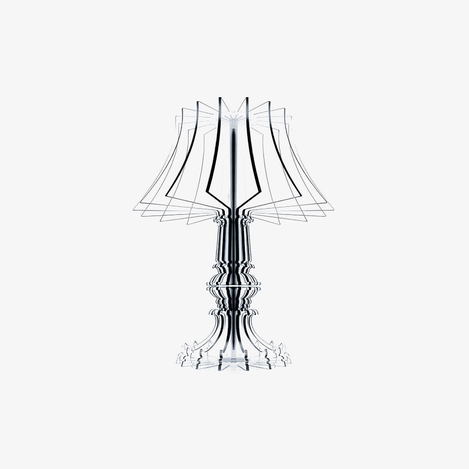 Elmariel Sculptural Acrylic Table Lamp-Neutral Decor