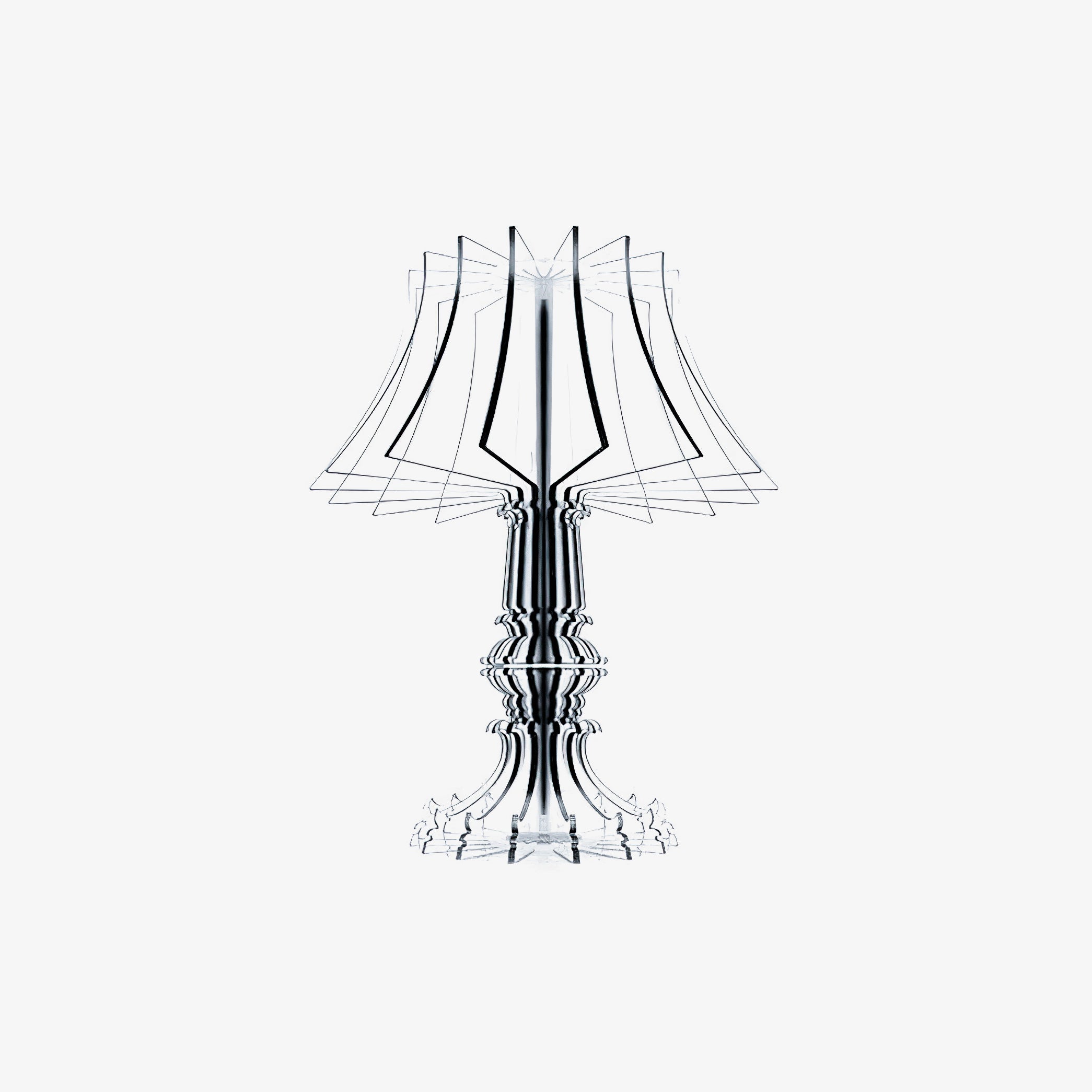 Elmariel Sculptural Acrylic Table Lamp-Neutral Decor