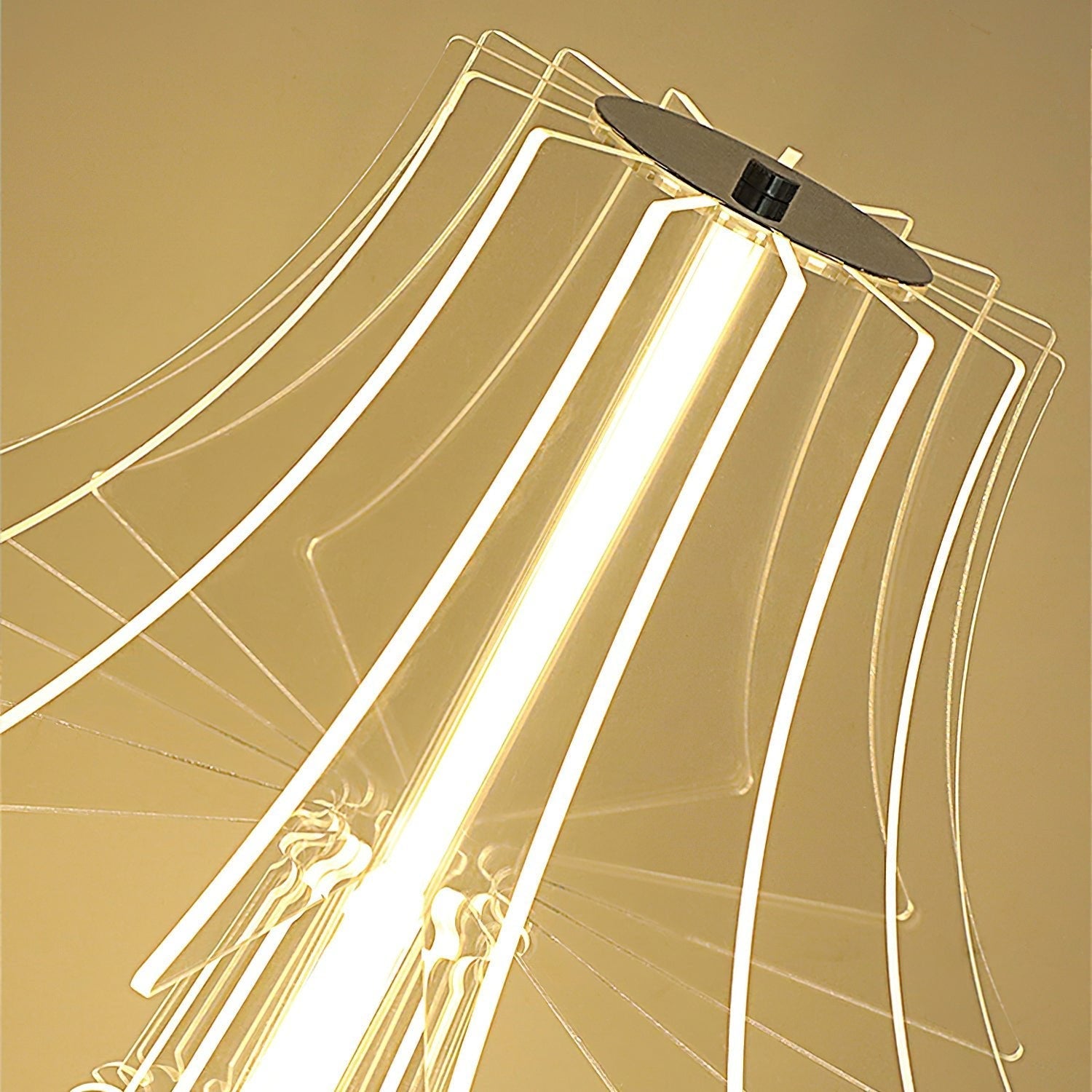 Elmariel Sculptural Acrylic Table Lamp-Neutral Decor