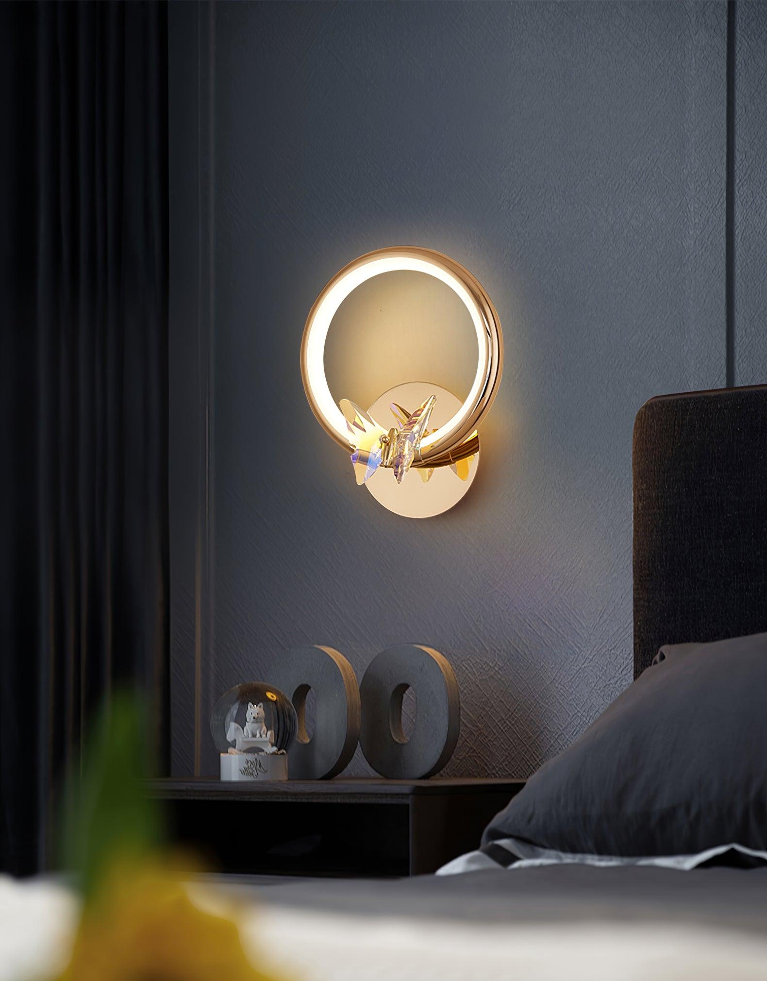 Ersoren Magic Butterfly Crystal Wall Light-Neutral Decor