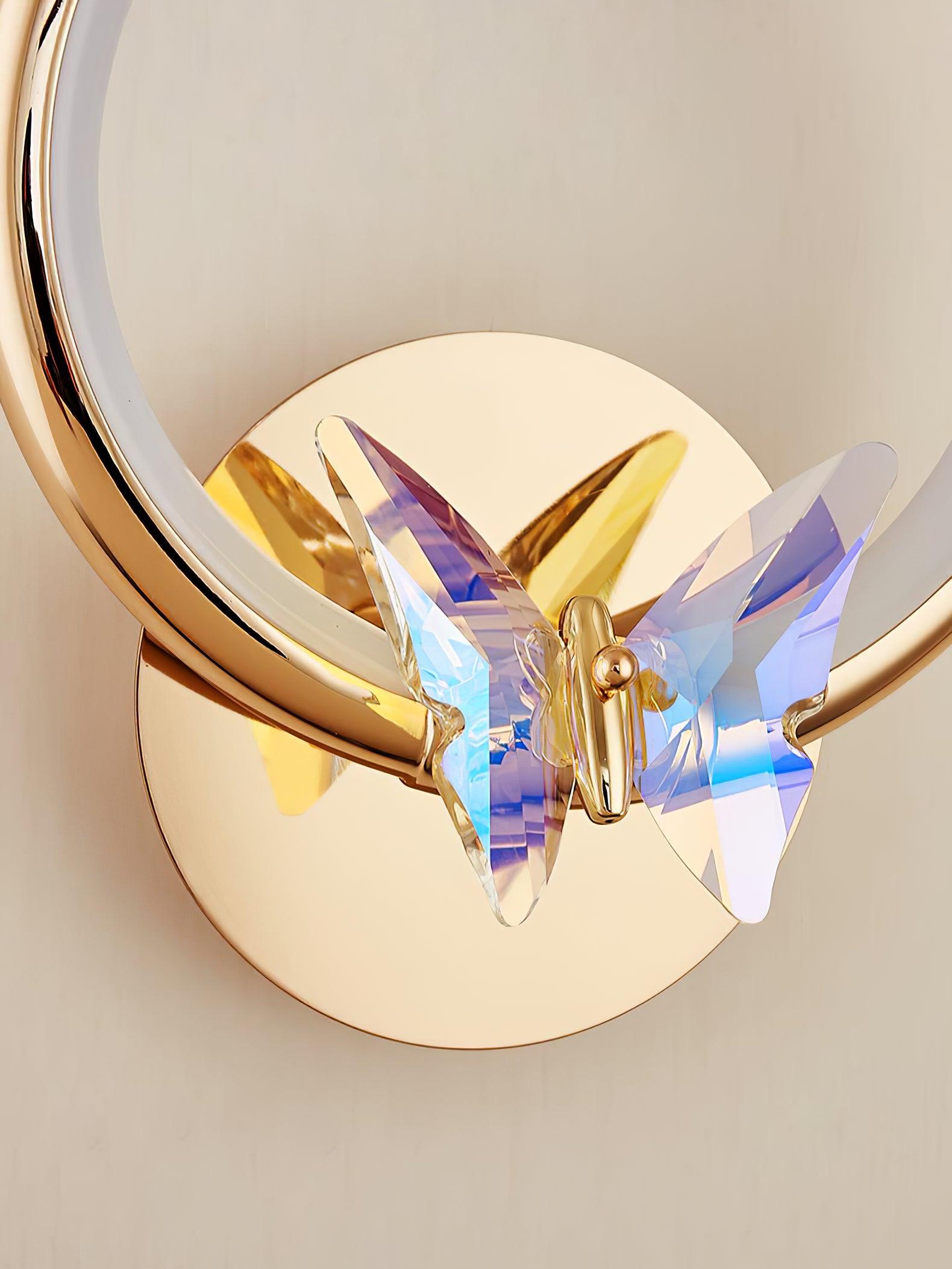Ersoren Magic Butterfly Crystal Wall Light-Neutral Decor