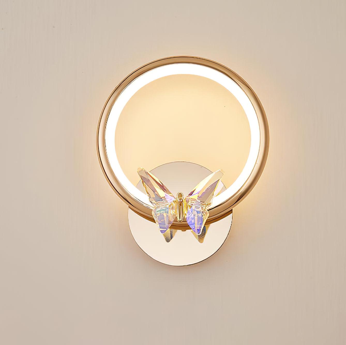 Ersoren Magic Butterfly Crystal Wall Light-Neutral Decor