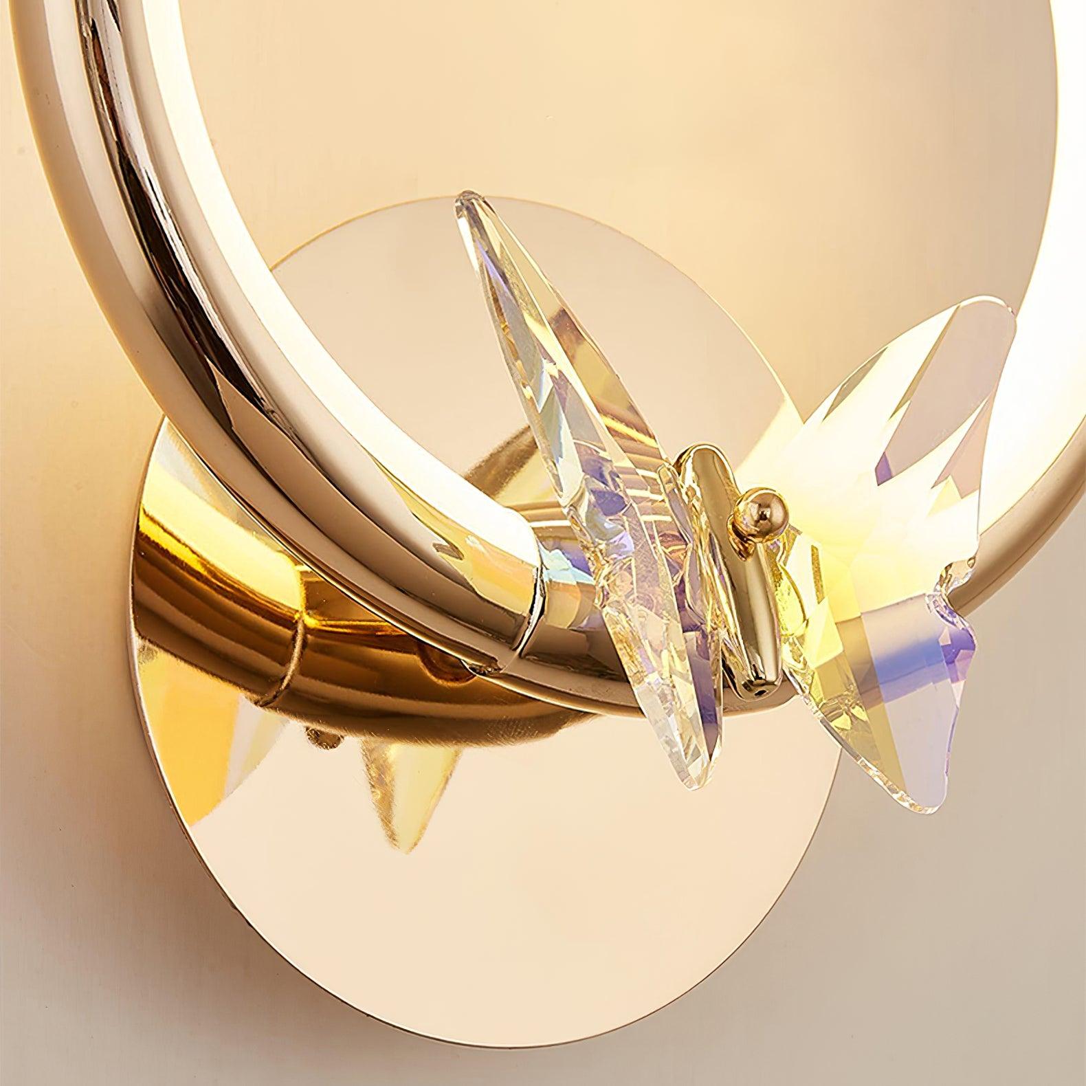 Ersoren Magic Butterfly Crystal Wall Light-Neutral Decor
