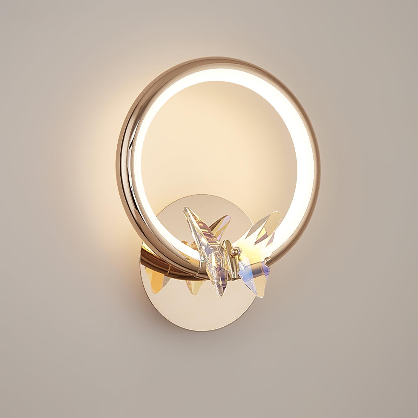 Ersoren Magic Butterfly Crystal Wall Light-Neutral Decor