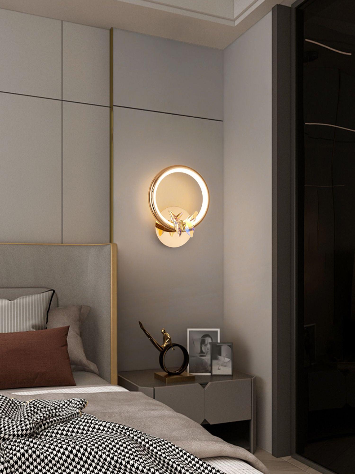 Ersoren Magic Butterfly Crystal Wall Light-Neutral Decor