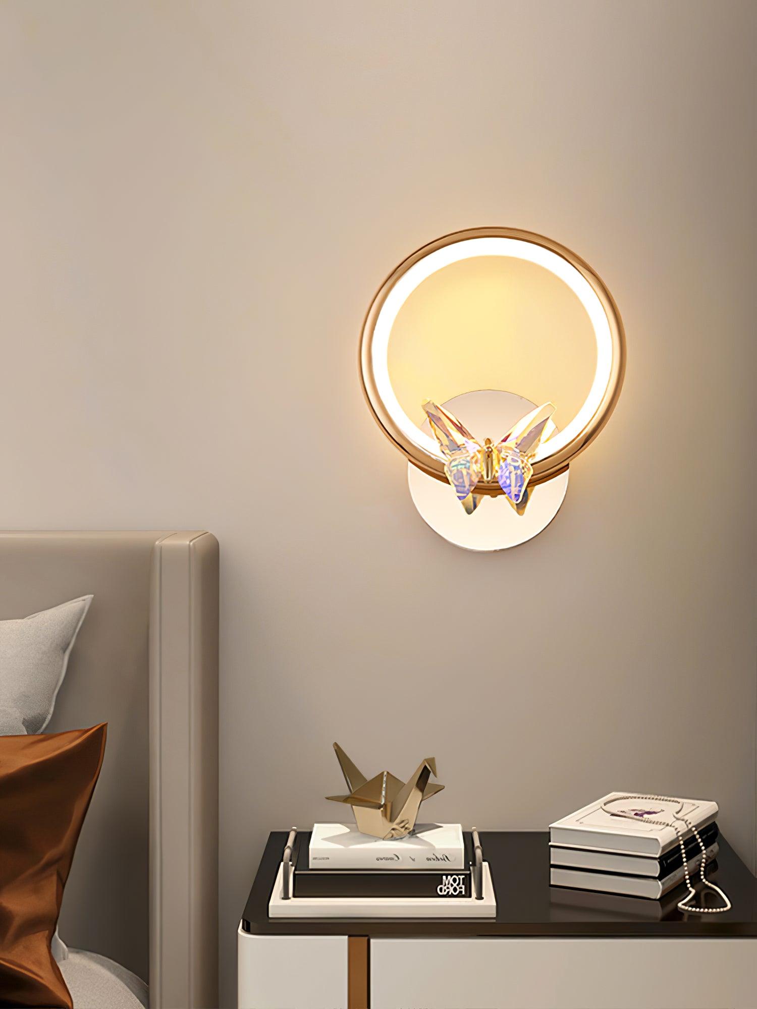 Ersoren Magic Butterfly Crystal Wall Light-Neutral Decor