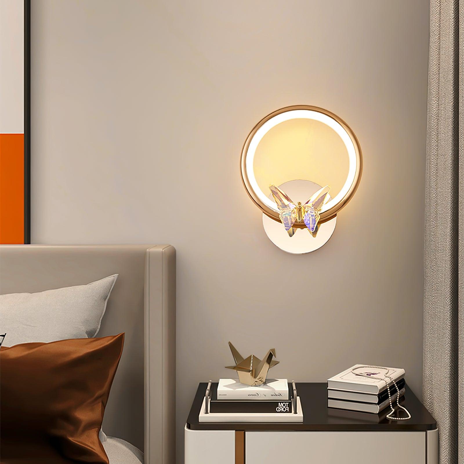 Ersoren Magic Butterfly Crystal Wall Light-Neutral Decor