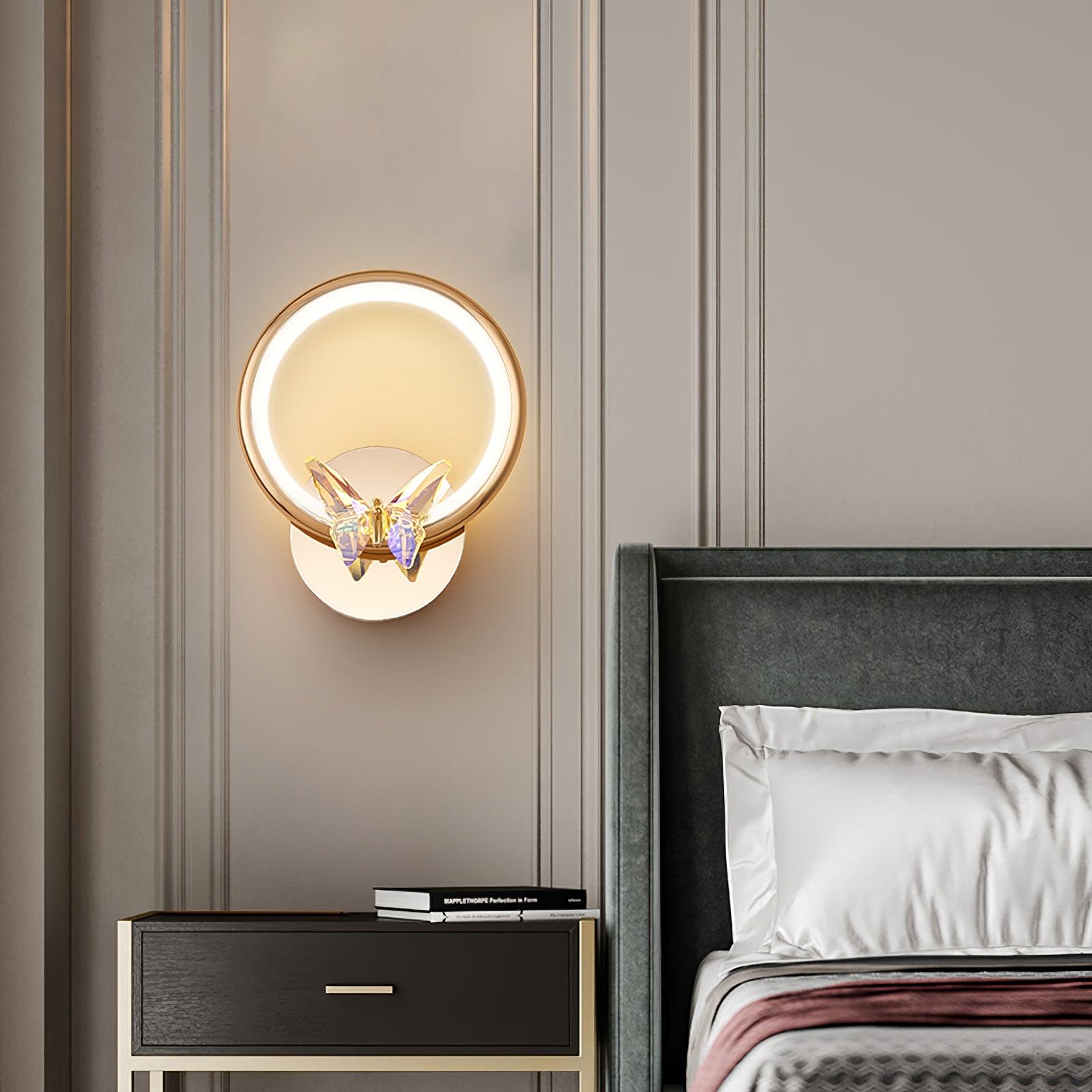 Ersoren Magic Butterfly Crystal Wall Light-Neutral Decor