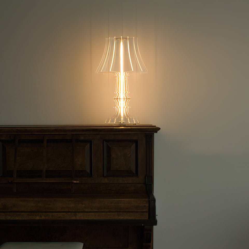 Elmariel Sculptural Acrylic Table Lamp-Neutral Decor