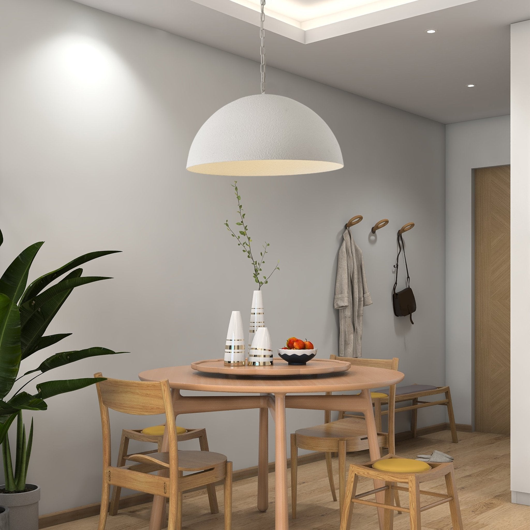 Evsola Modern Minimalist Dome Pendant Lamp-Neutral Decor