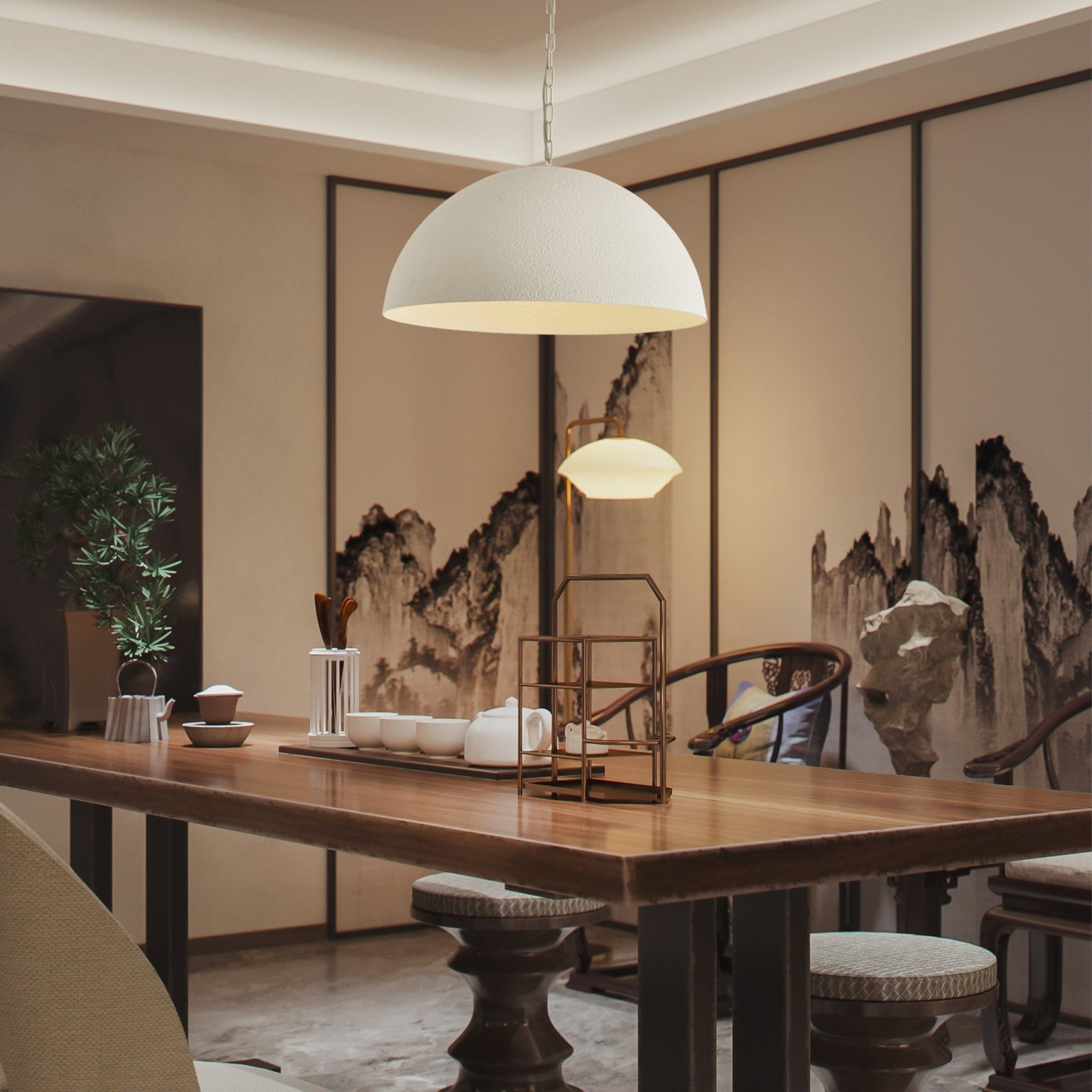 Evsola Modern Minimalist Dome Pendant Lamp-Neutral Decor
