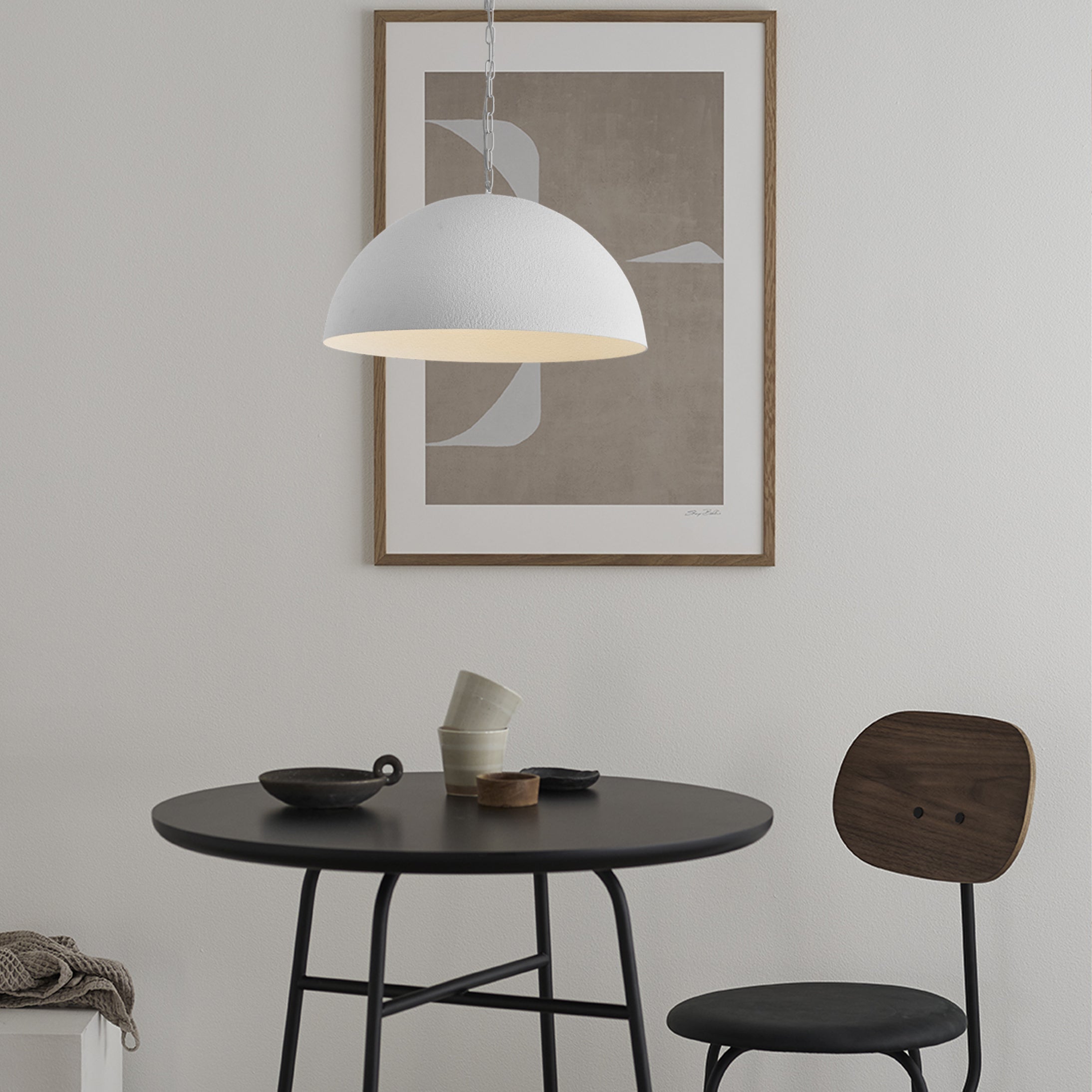Evsola Modern Minimalist Dome Pendant Lamp-Neutral Decor