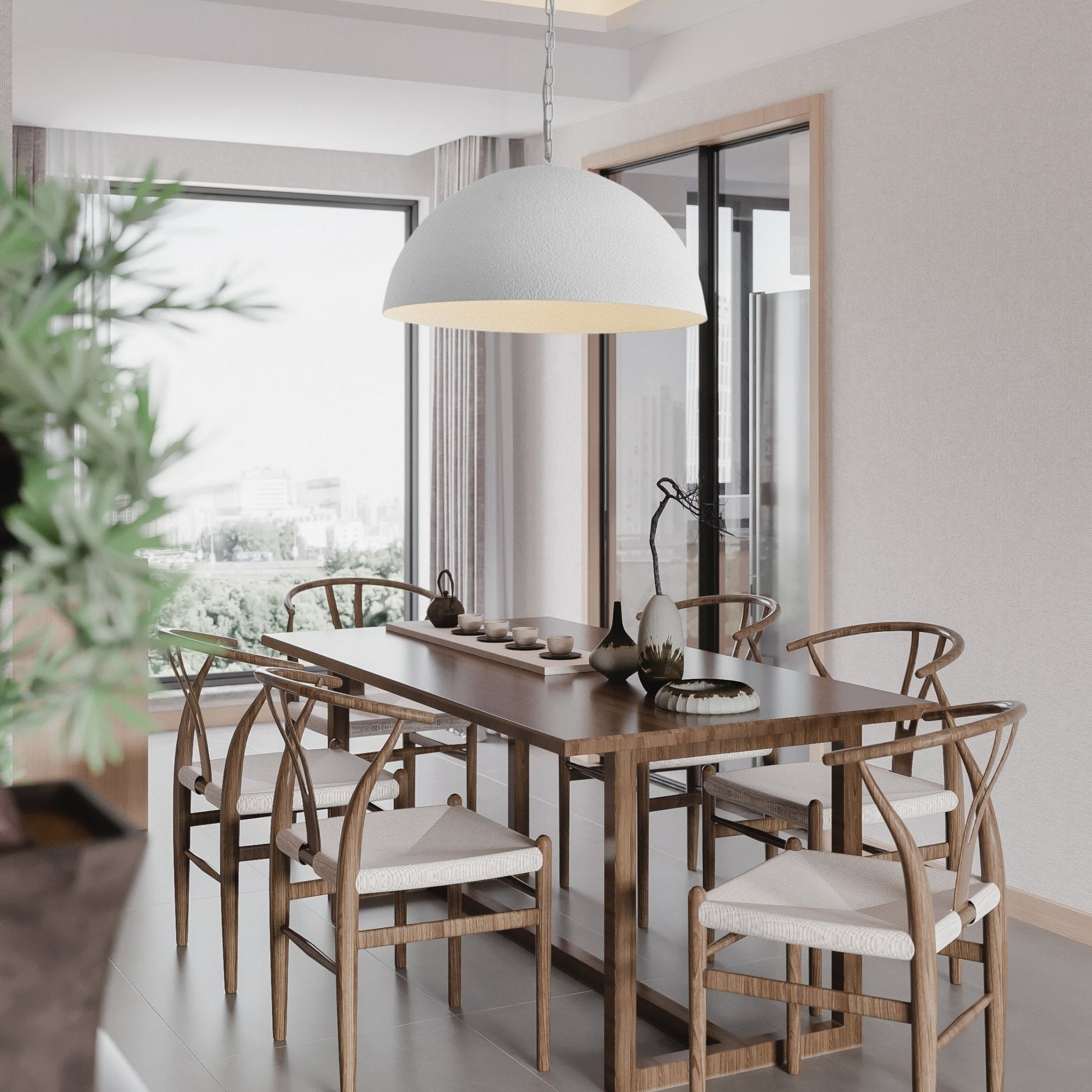 Evsola Modern Minimalist Dome Pendant Lamp-Neutral Decor