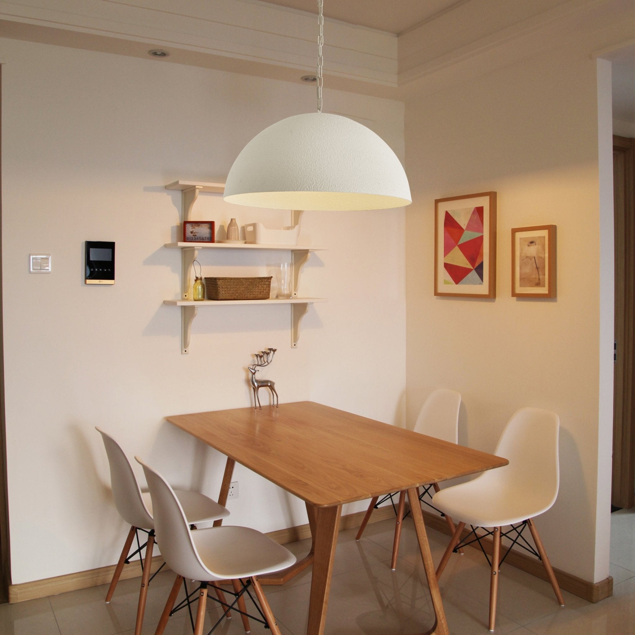 Evsola Modern Minimalist Dome Pendant Lamp-Neutral Decor