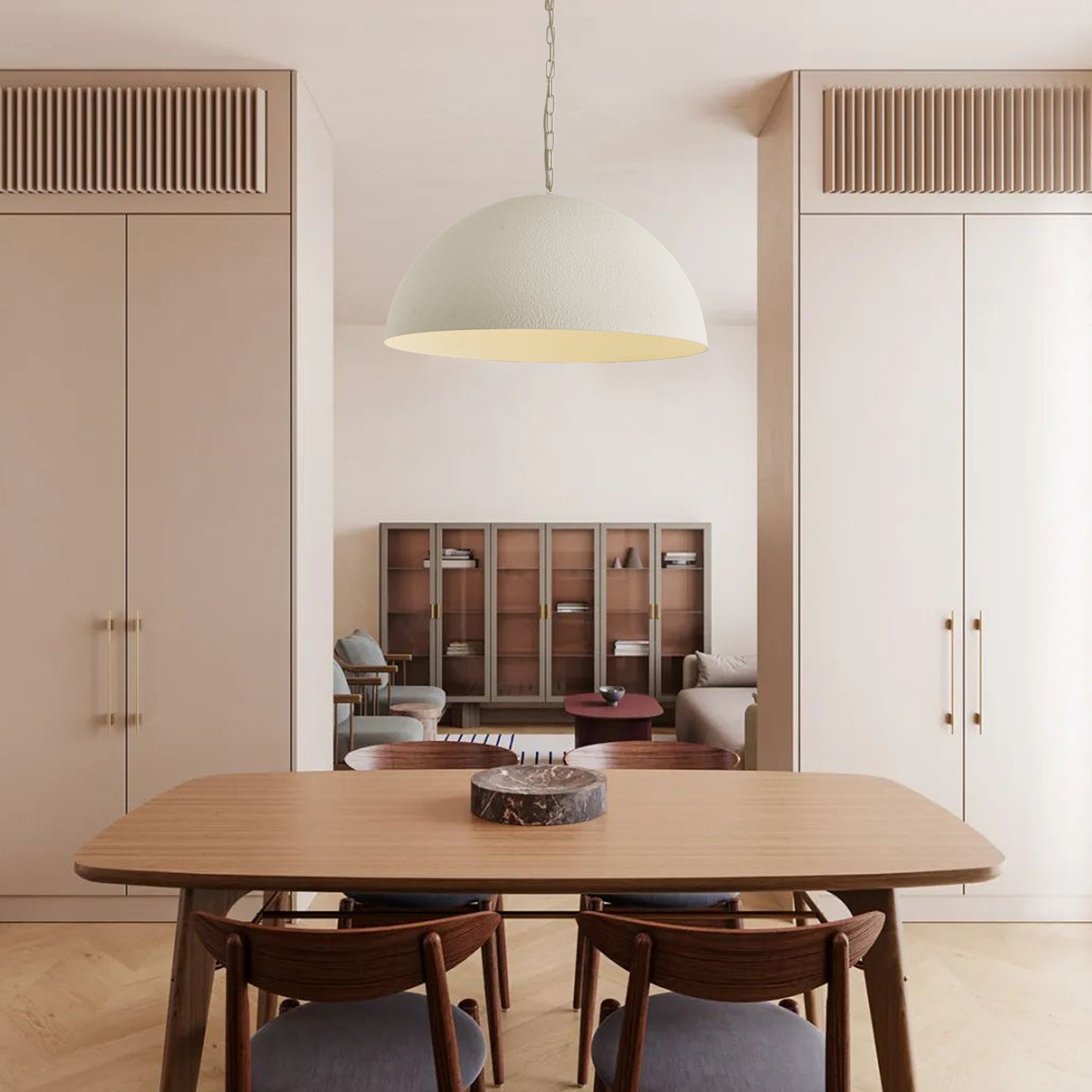 Evsola Modern Minimalist Dome Pendant Lamp-Neutral Decor