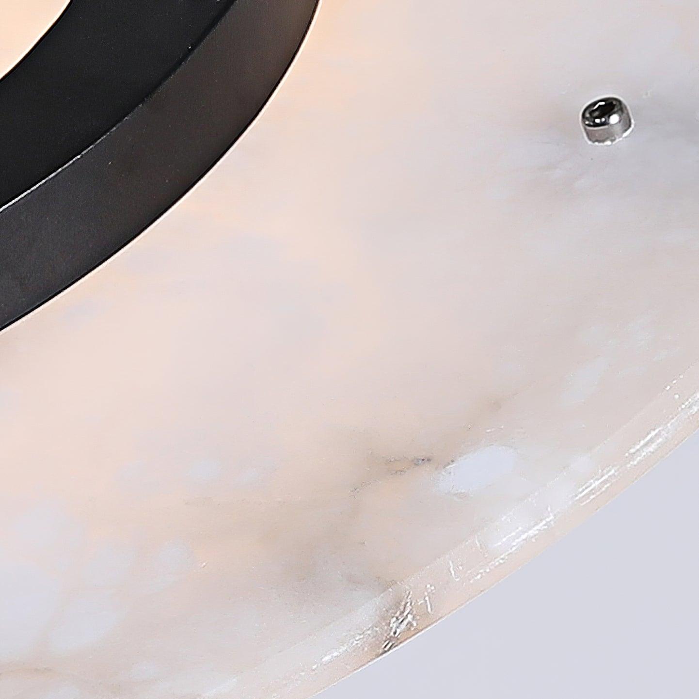 Imirila Disc Shaped Glass Pendant Light-Neutral Decor