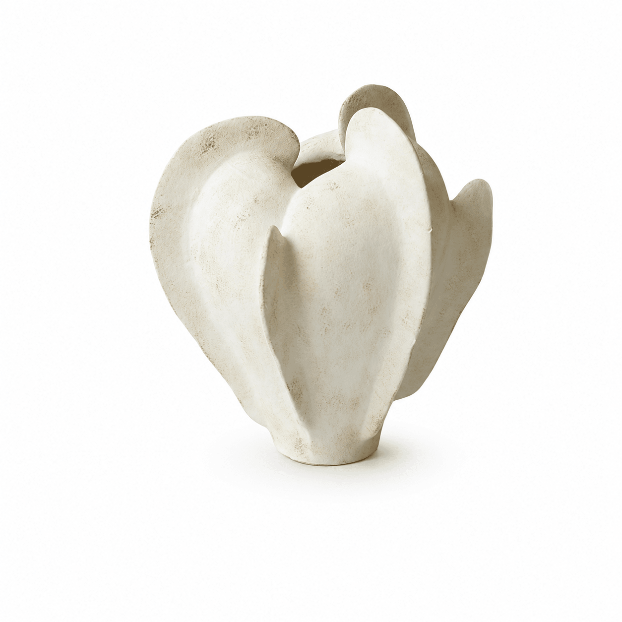Magnolia Bloom Ceramic Sculpture Vase-Neutral Decor
