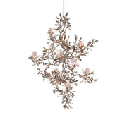 Magnolia Grandiflora Chandelier in a grand entryway with high ceilings.