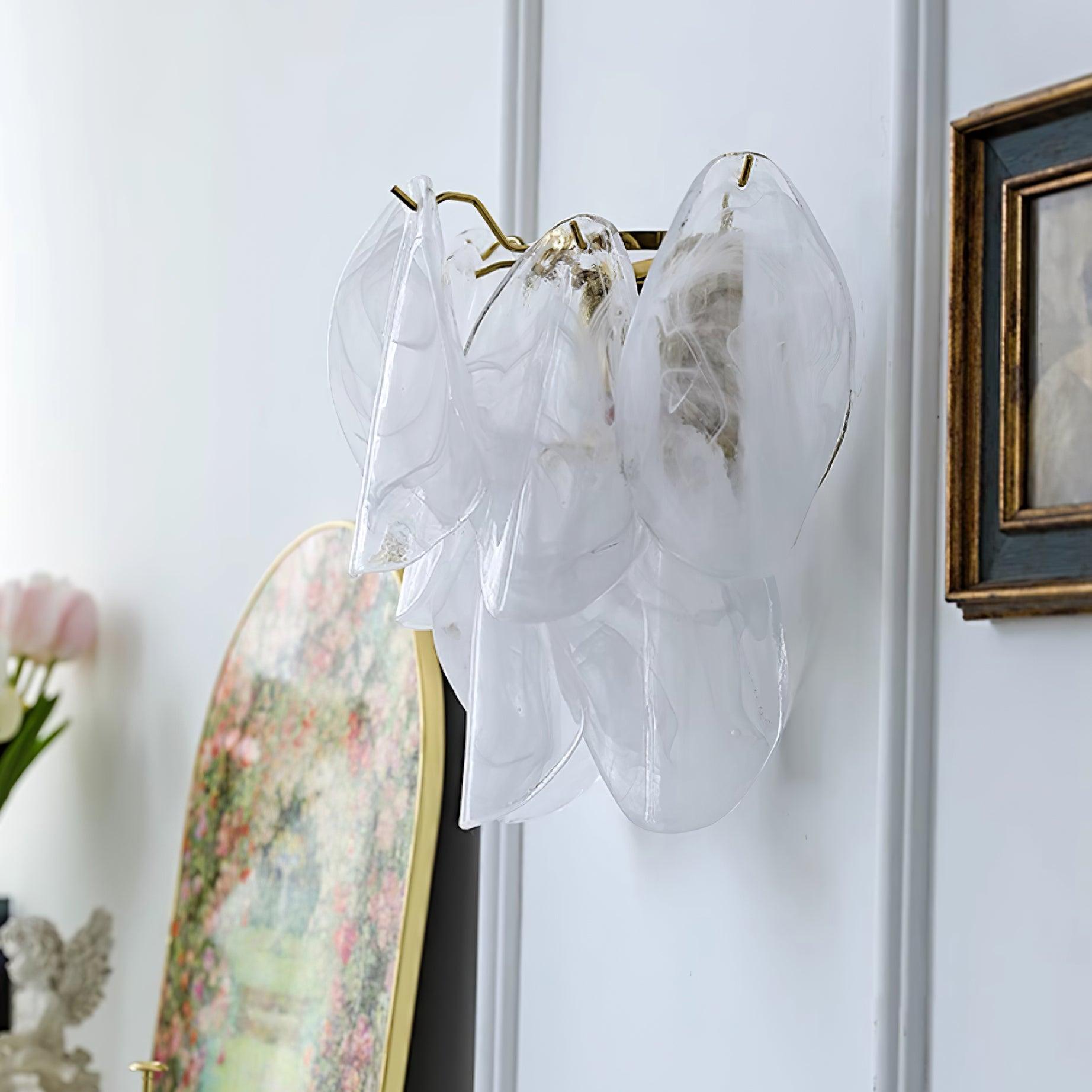Evelo Petal Glass Wall Lamp