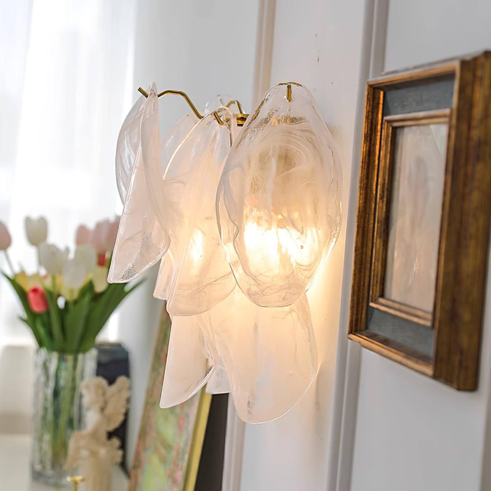 Evelo Petal Glass Wall Lamp