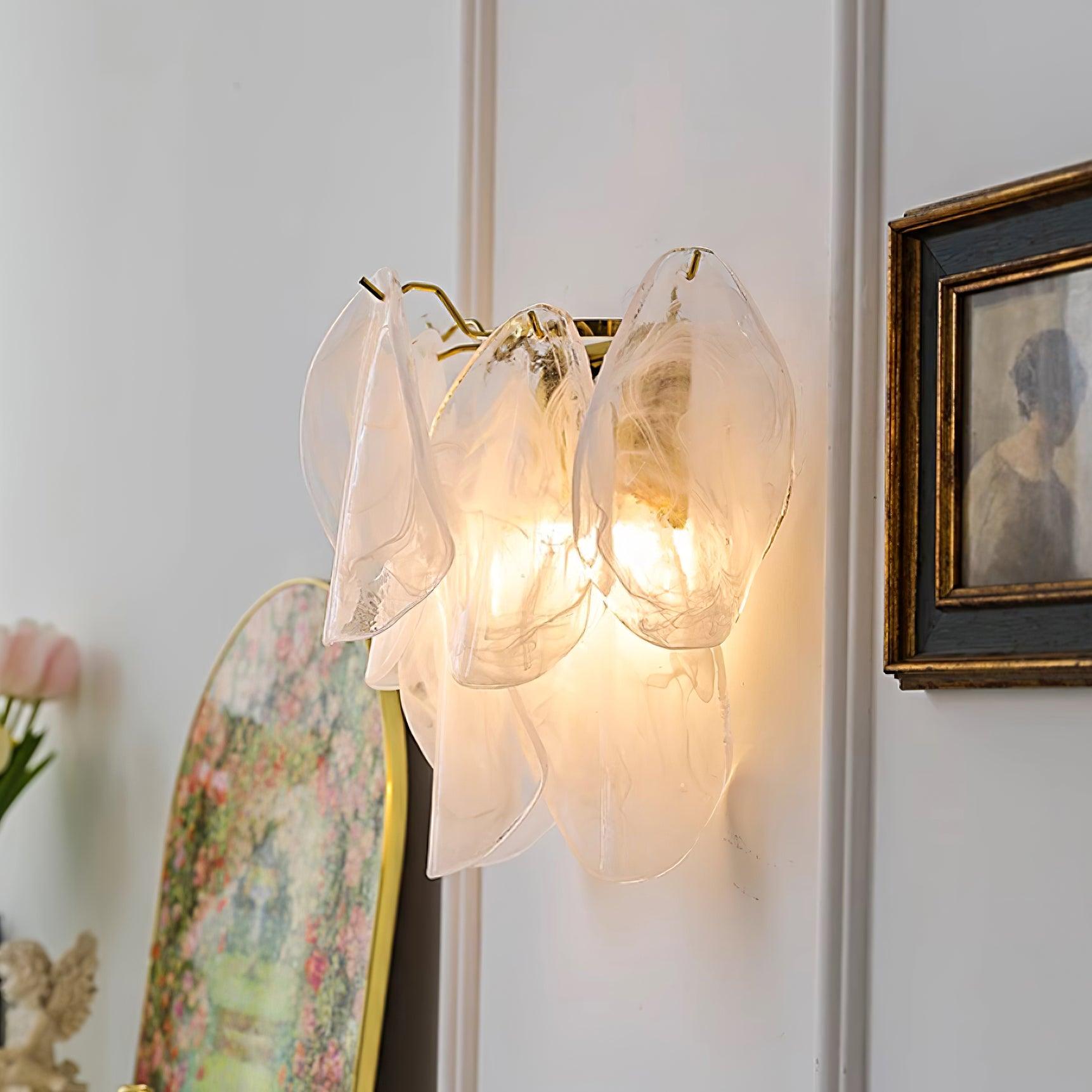 Evelo Petal Glass Wall Lamp