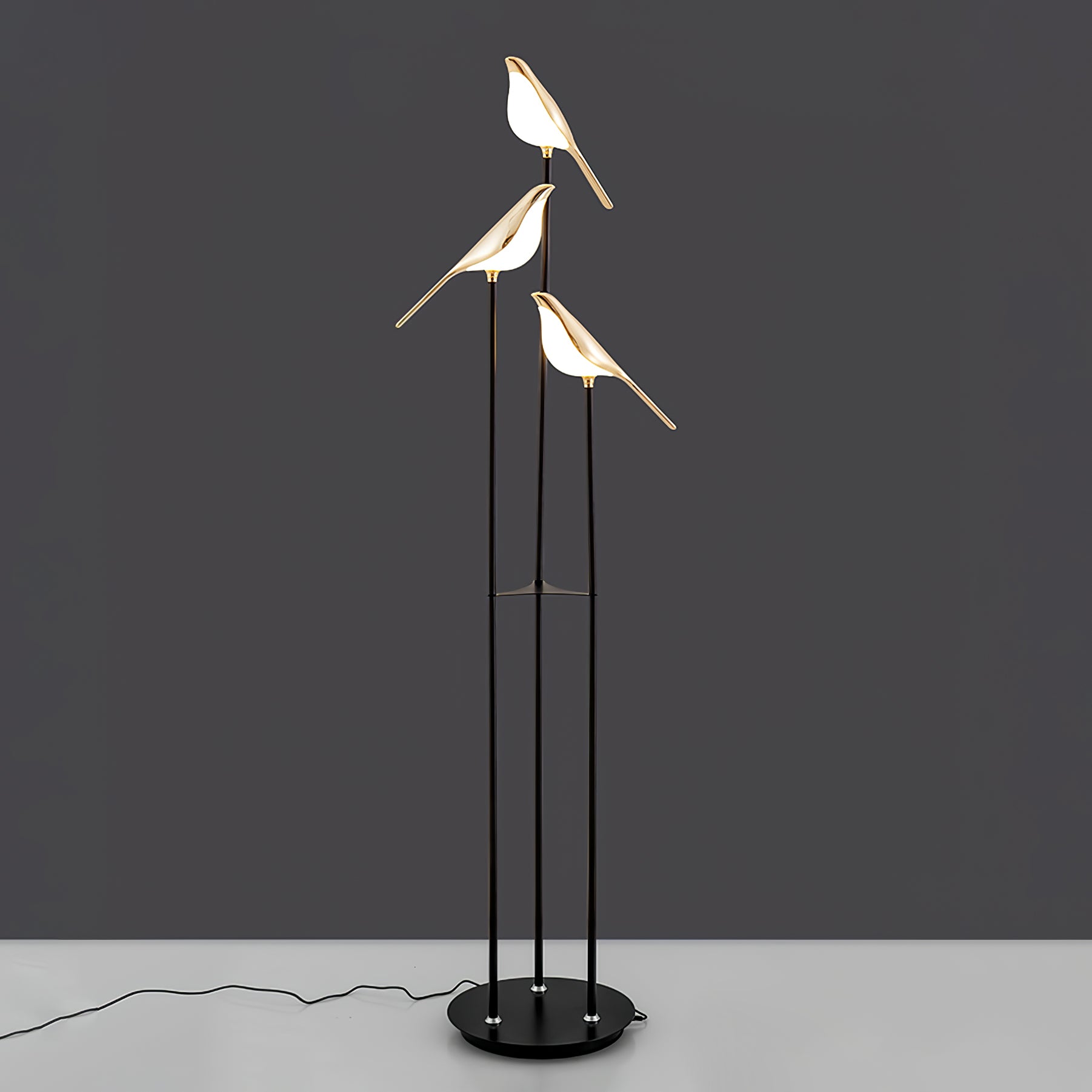 Vont Art Deco Brass Floor Lamp-Neutral Decor