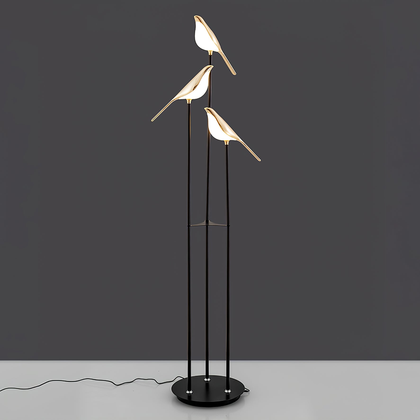 Vont Art Deco Brass Floor Lamp-Neutral Decor