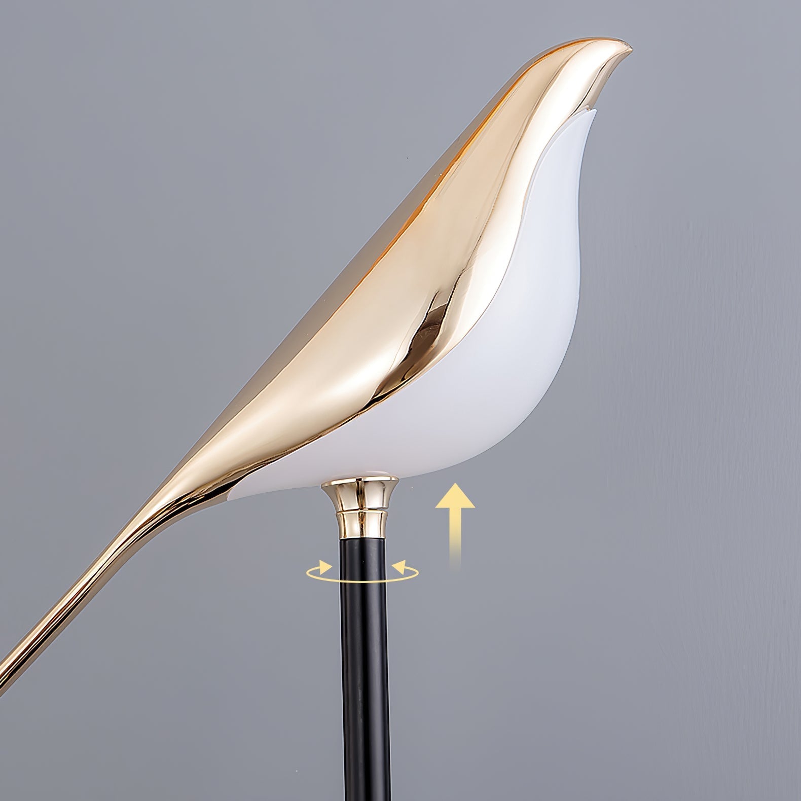 Vont Art Deco Brass Floor Lamp-Neutral Decor