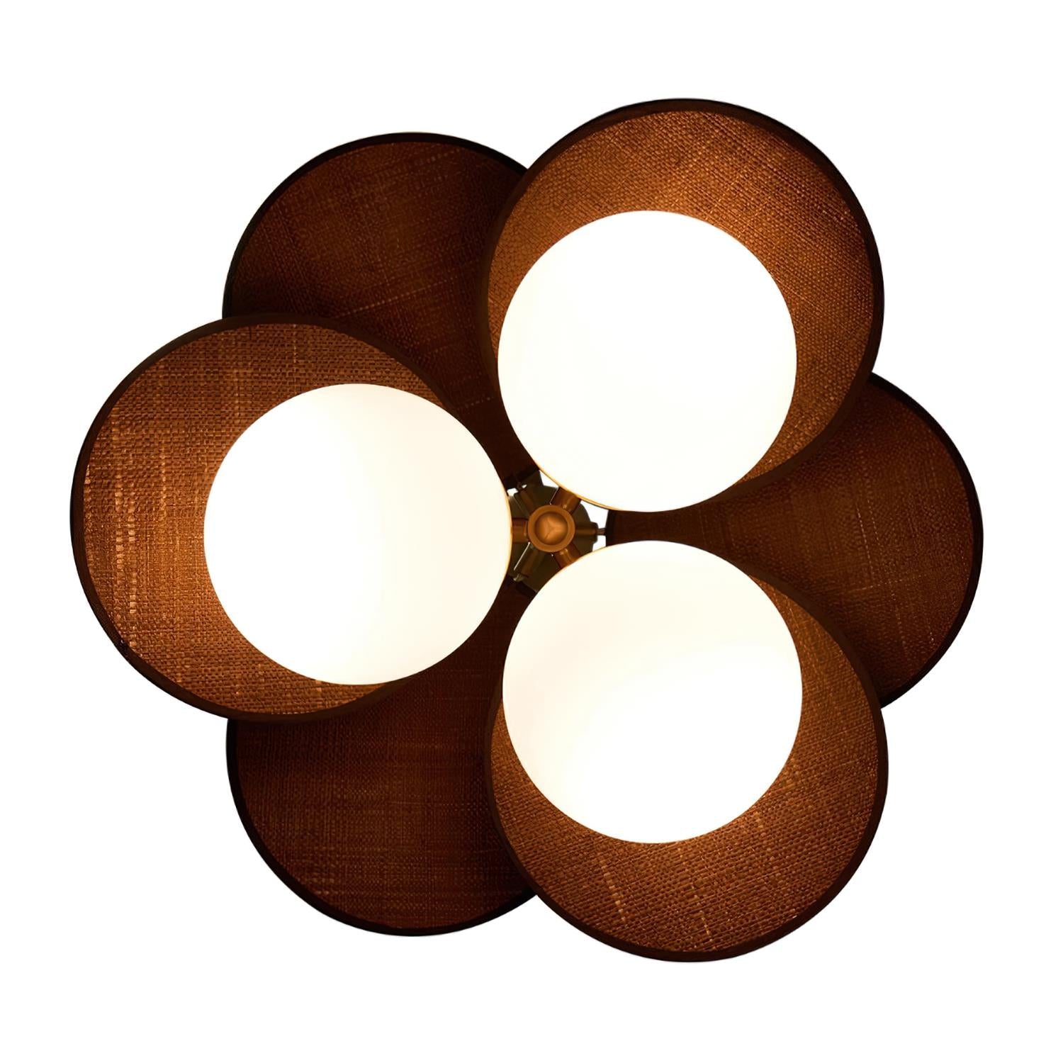 Elvo Wooden Petal Pendant Light-Neutral Decor