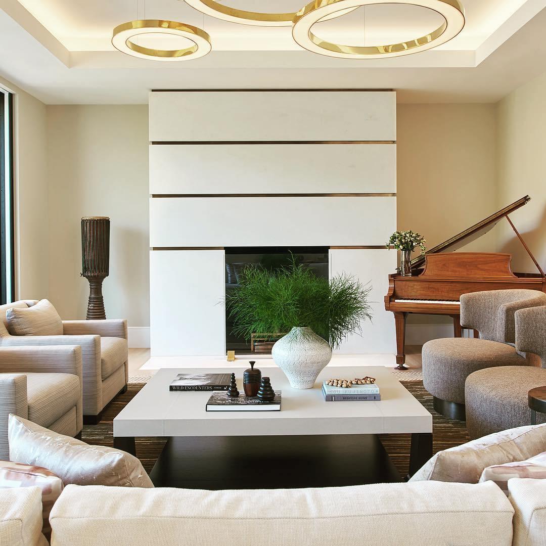Dexlin Pendant Light LED Ring Gold Modern 3-Ring-Neutral Decor