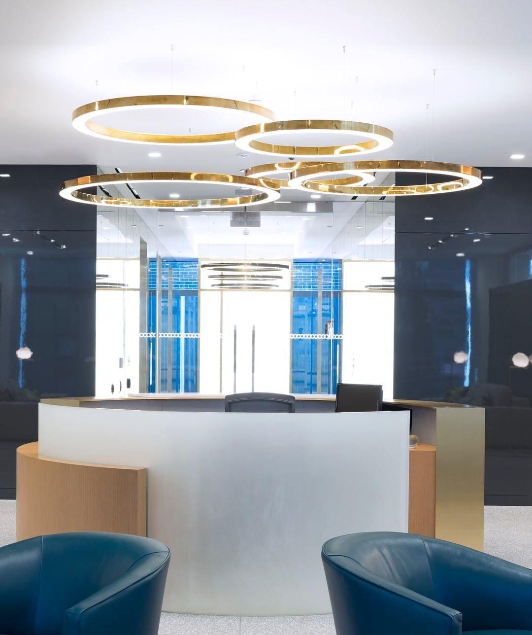 Dexlin Pendant Light LED Ring Gold Modern 3-Ring-Neutral Decor