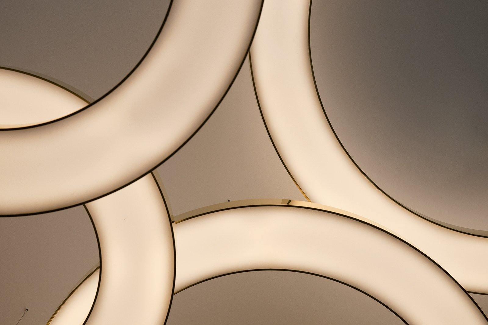 Dexlin Pendant Light LED Ring Gold Modern 3-Ring-Neutral Decor