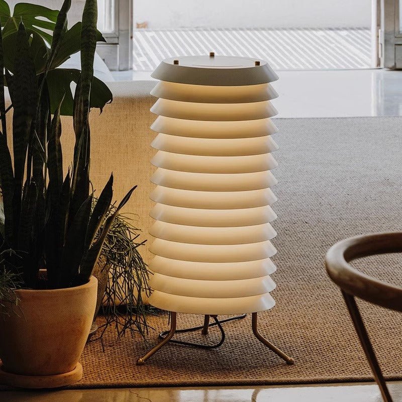 Kora Lattice Scandinavian Table Lamp-Neutral Decor