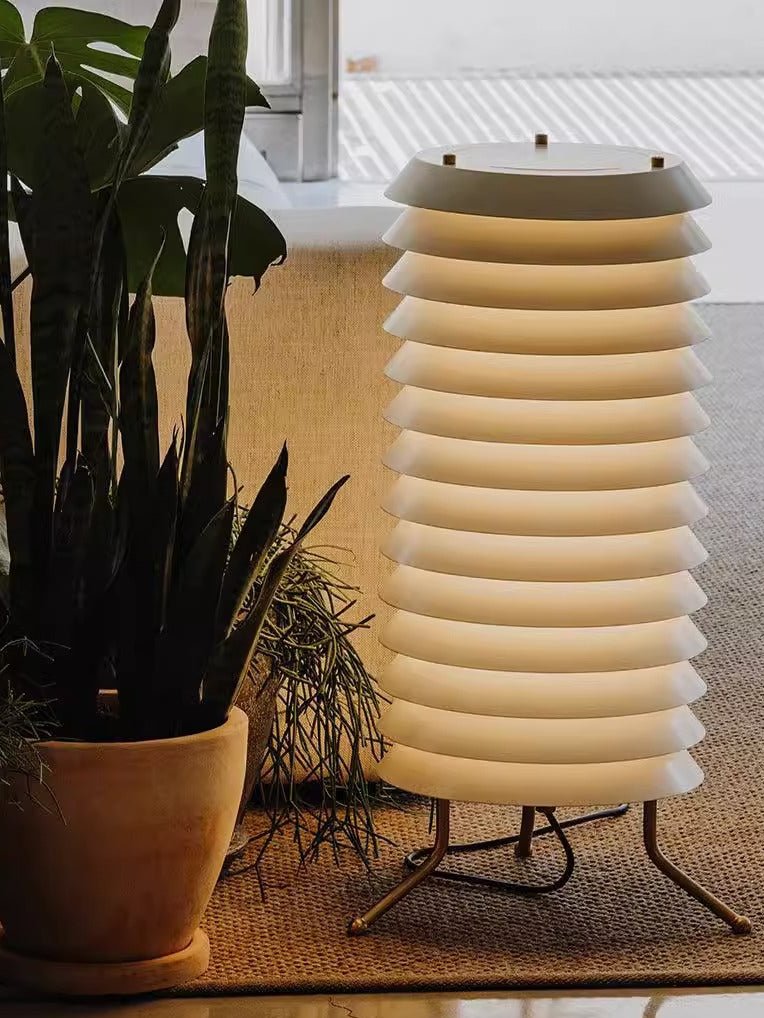 Kora Lattice Scandinavian Table Lamp-Neutral Decor