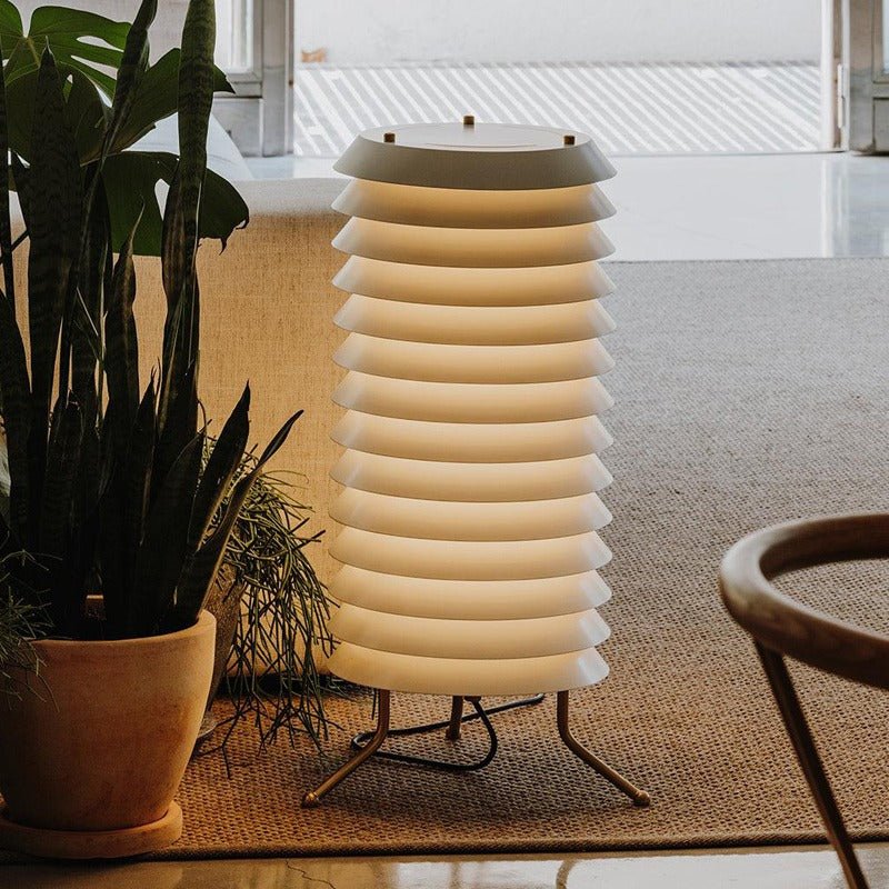 Kora Lattice Scandinavian Table Lamp-Neutral Decor