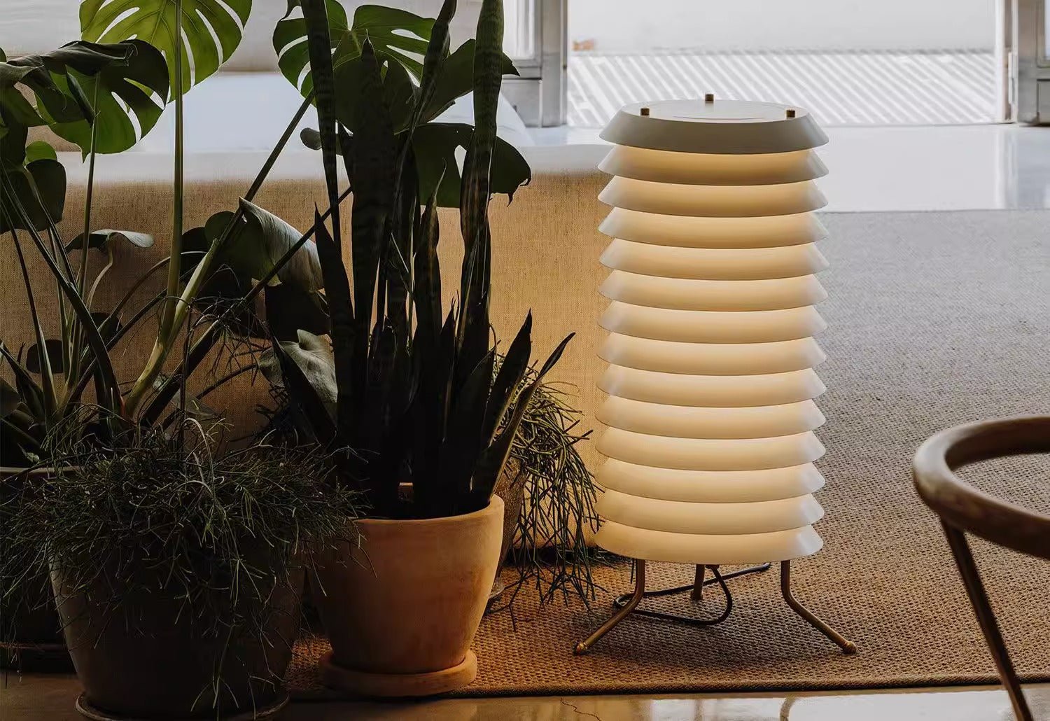 Kora Lattice Scandinavian Table Lamp-Neutral Decor