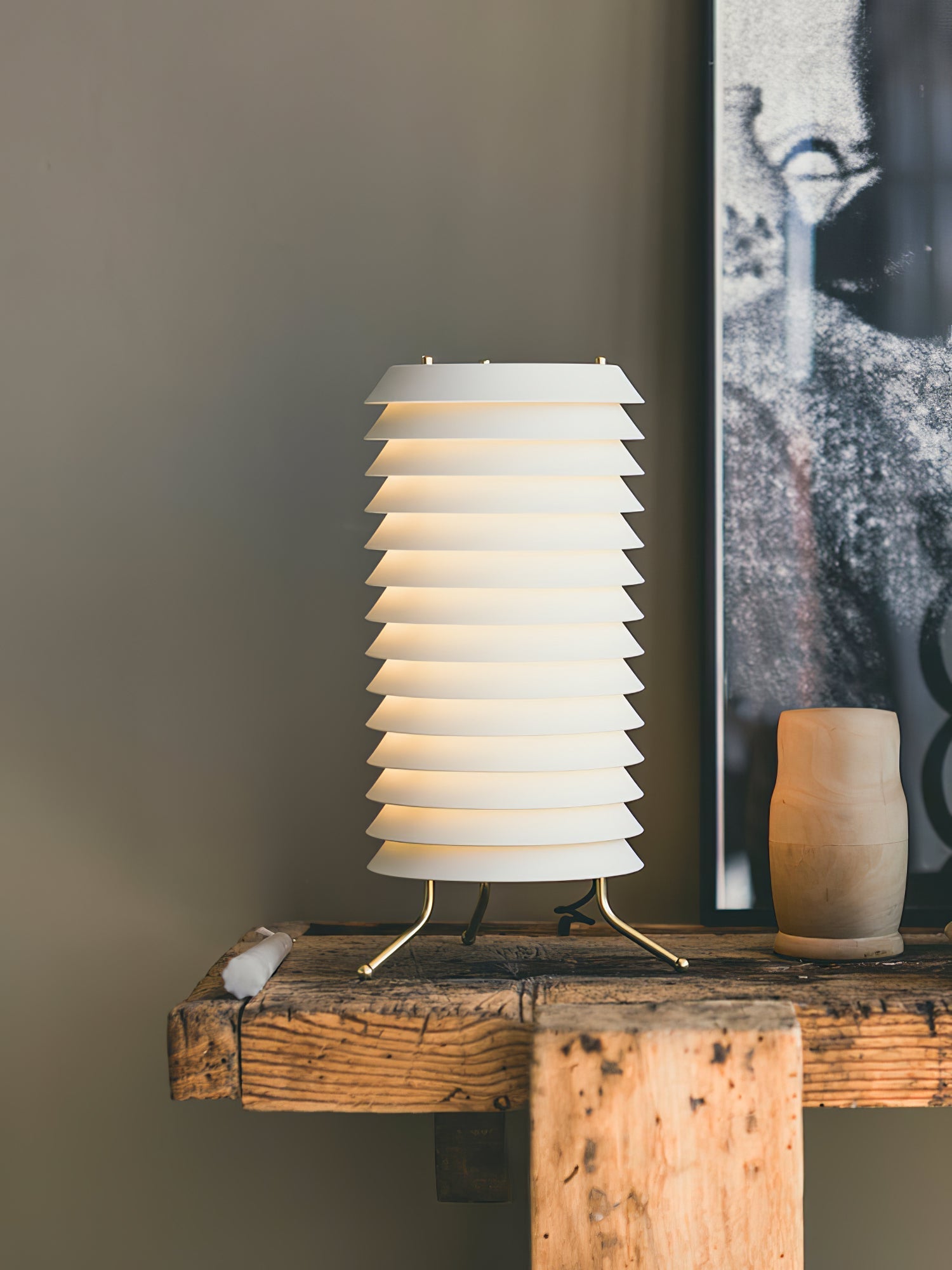 Kora Lattice Scandinavian Table Lamp-Neutral Decor