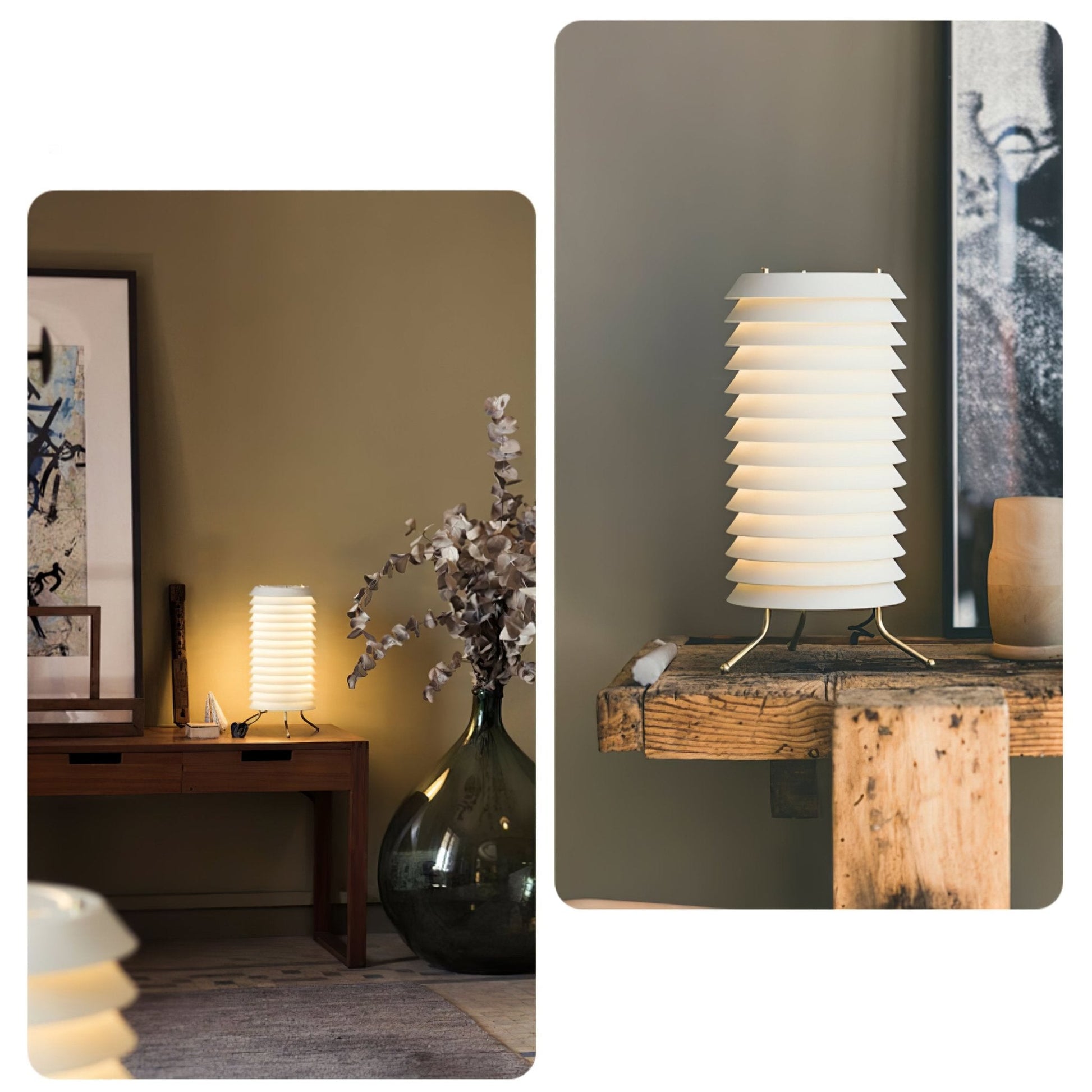 Kora Lattice Scandinavian Table Lamp-Neutral Decor