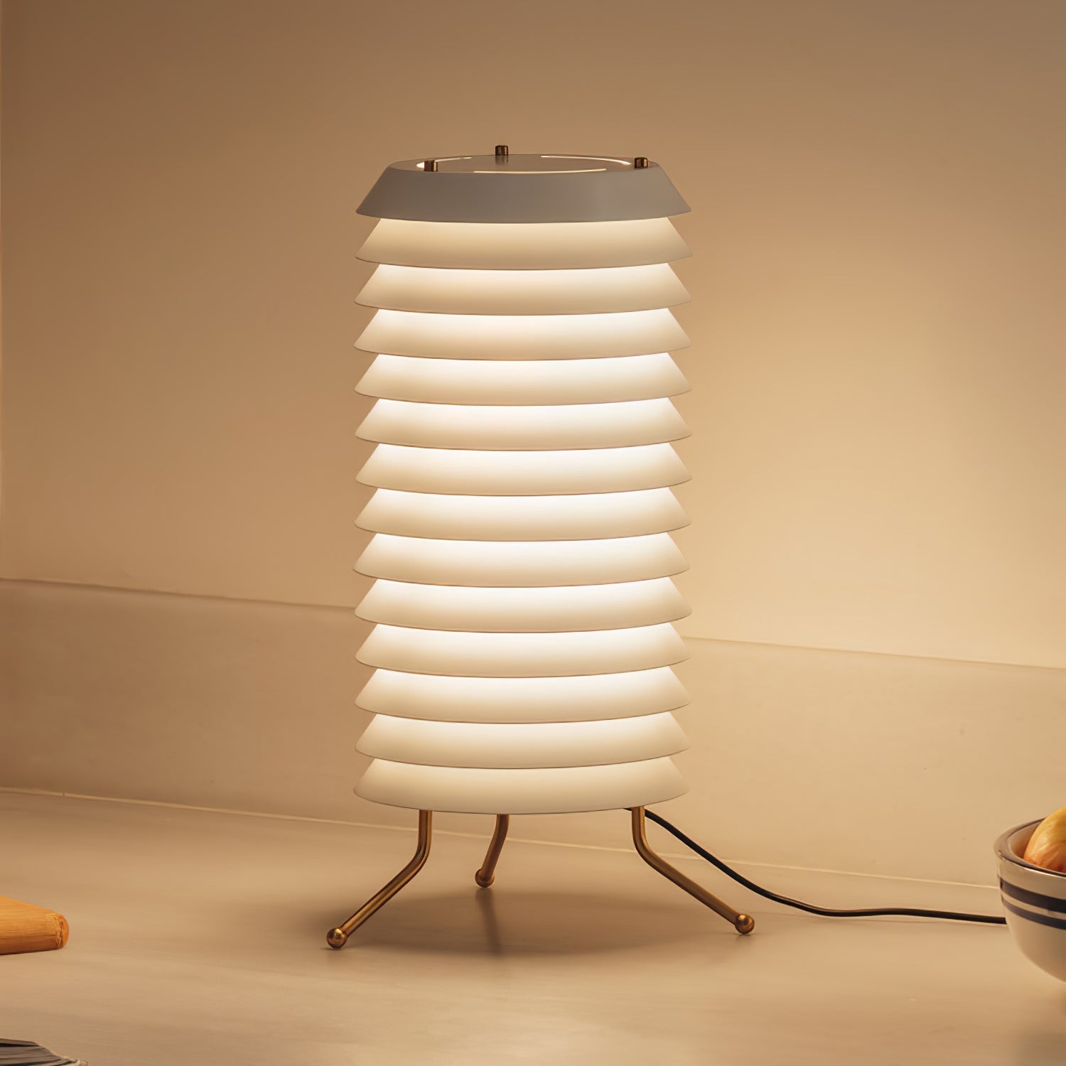 Kora Lattice Scandinavian Table Lamp-Neutral Decor