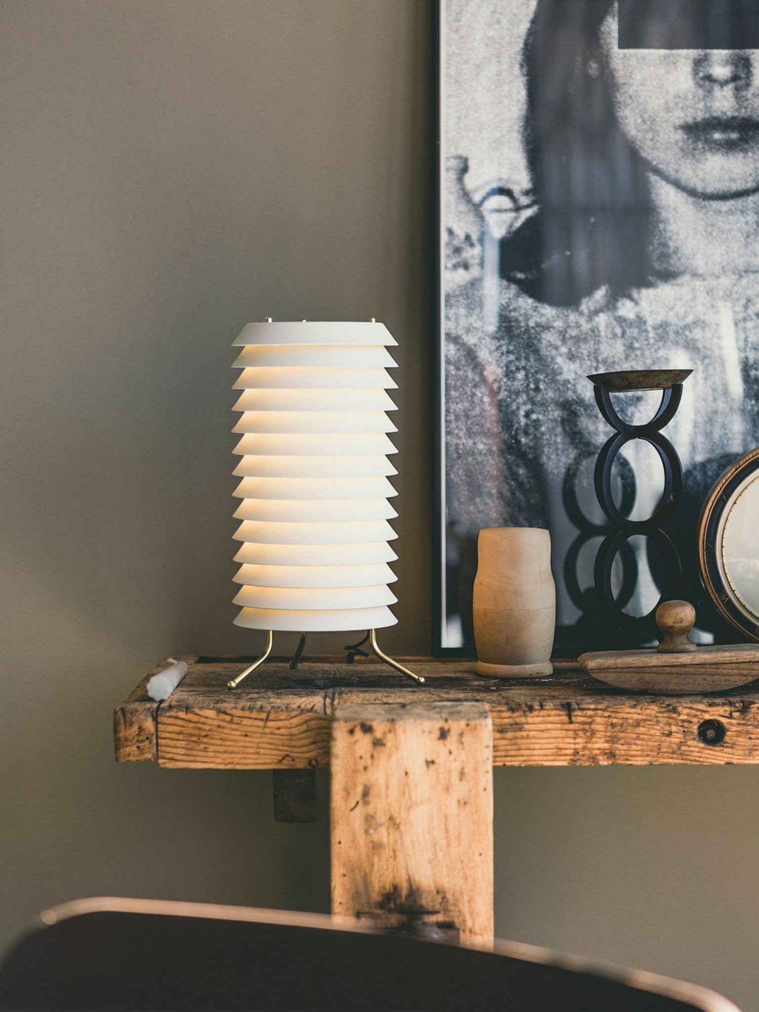Kora Lattice Scandinavian Table Lamp-Neutral Decor