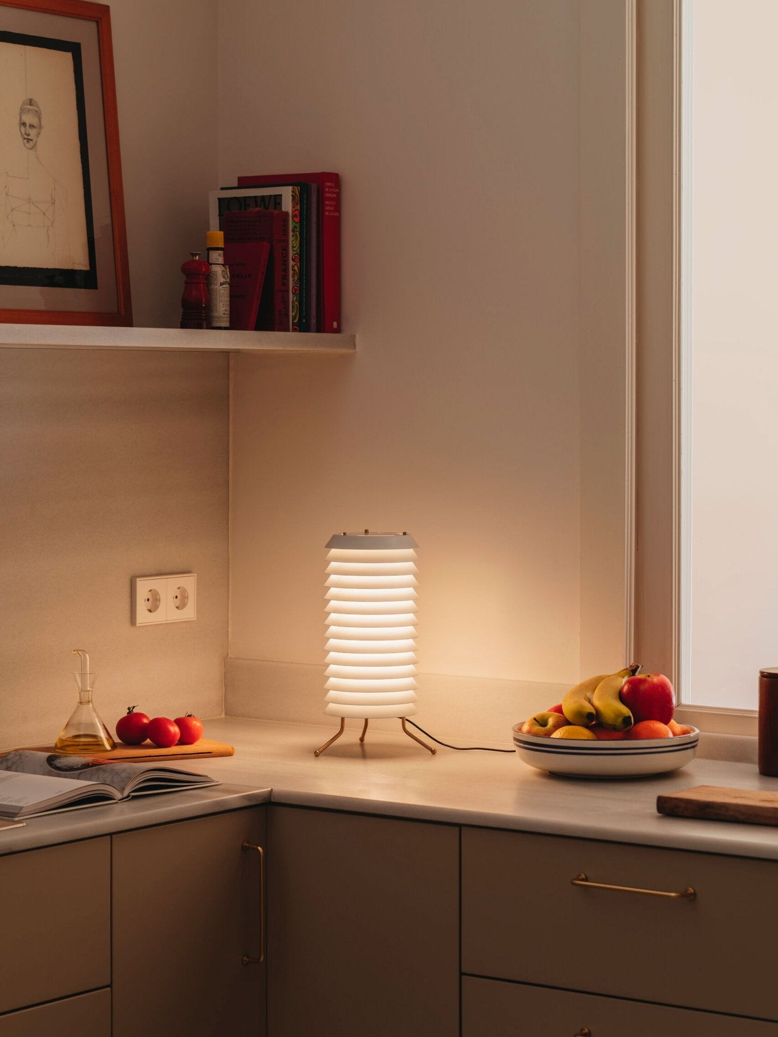 Kora Lattice Scandinavian Table Lamp-Neutral Decor