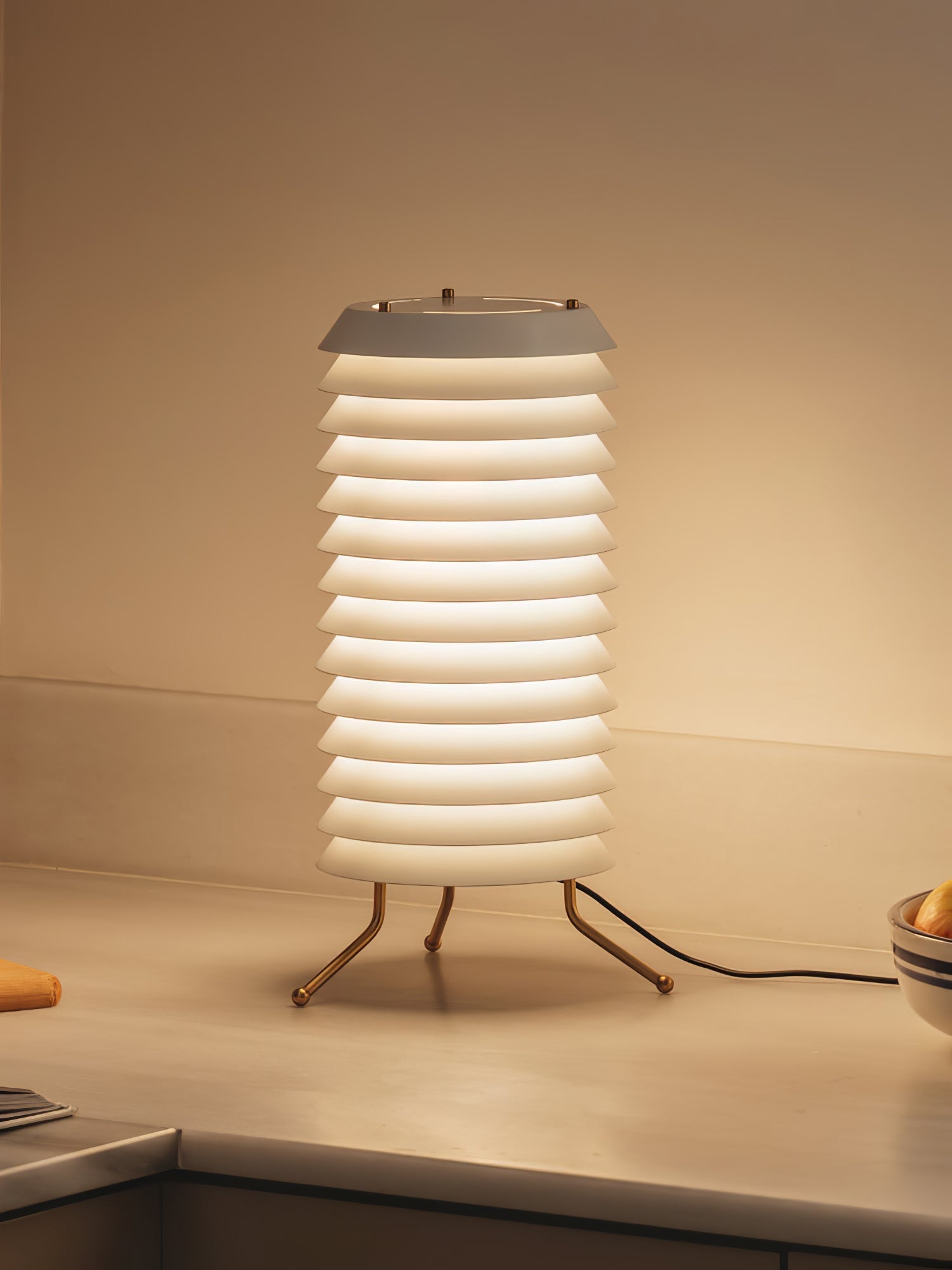Kora Lattice Scandinavian Table Lamp-Neutral Decor