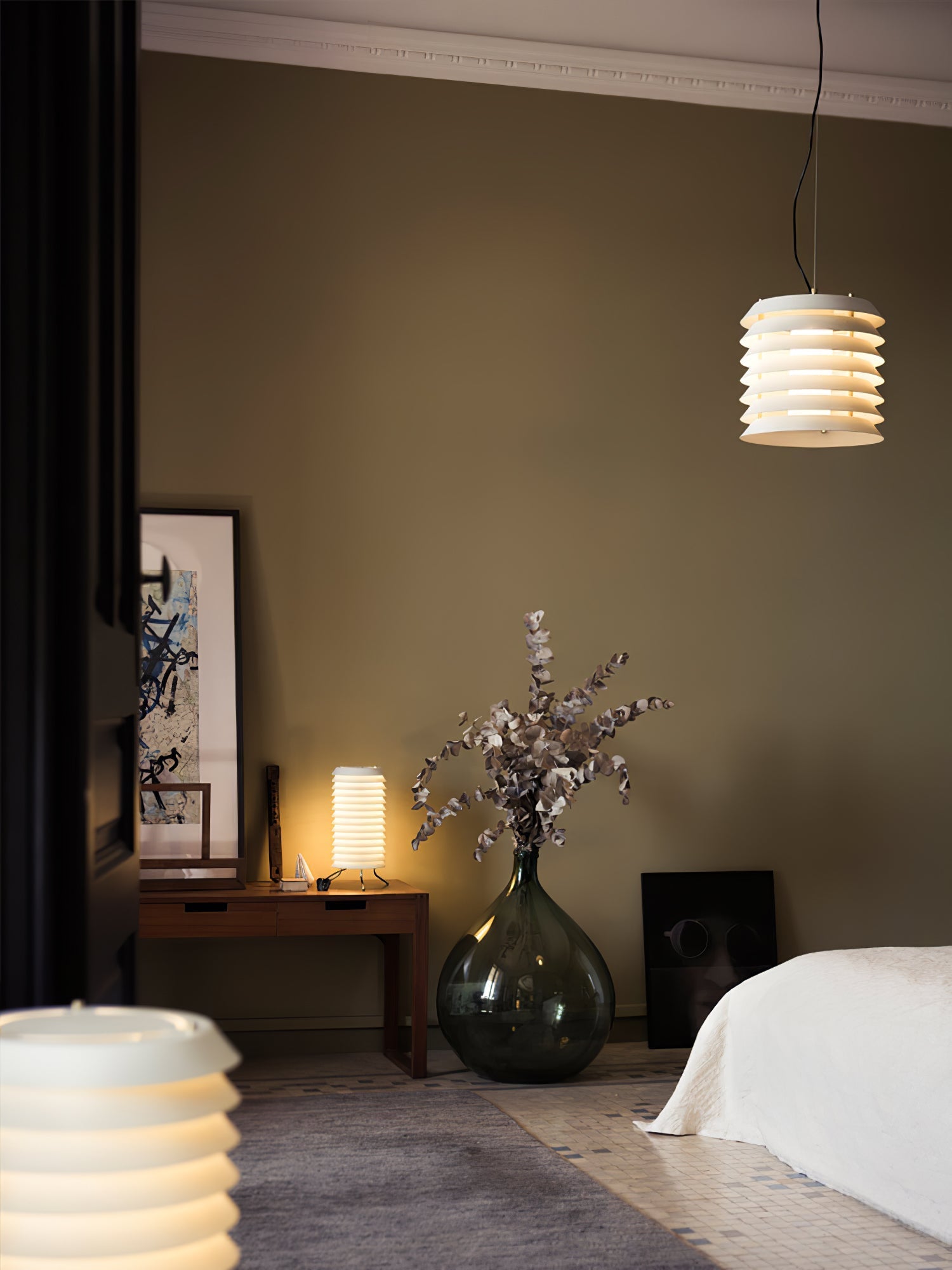 Kora Lattice Scandinavian Table Lamp-Neutral Decor