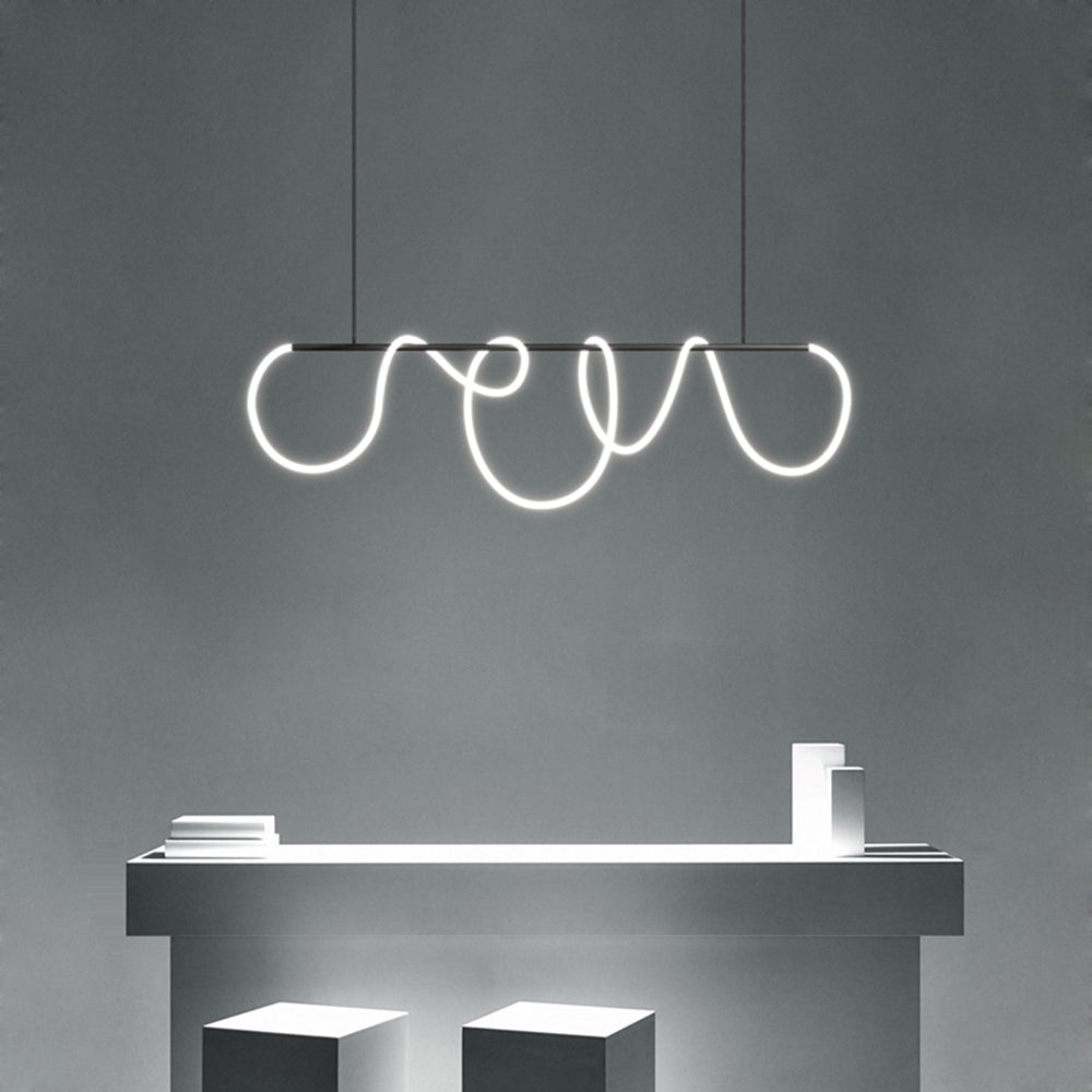 Arisha Curved & Linear Semi Flush Mount Ceiling Light, Gold - Neutral Decor