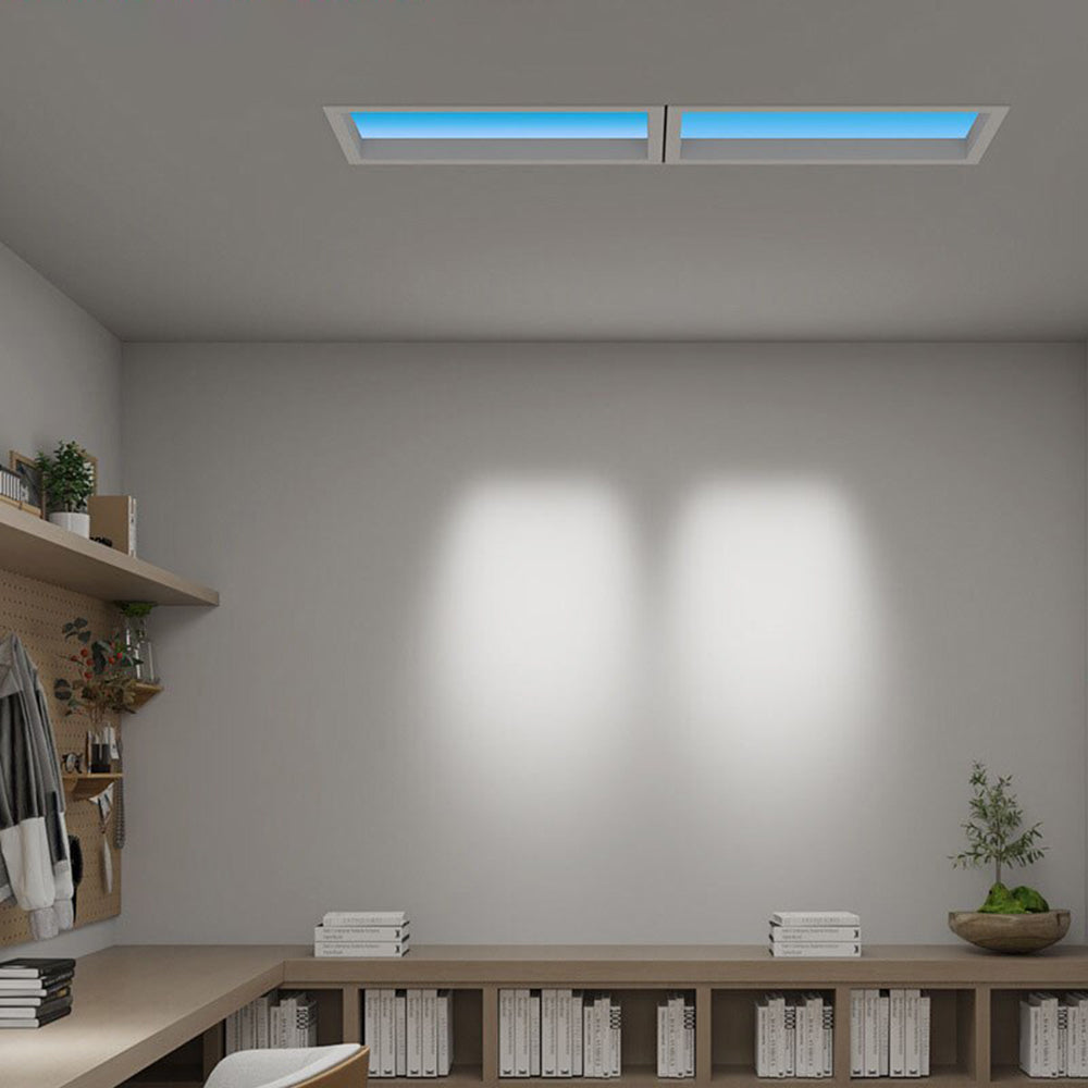 Arisha Modern Remote Control Flush Mount Ceiling Light, Black - Neutral Decor