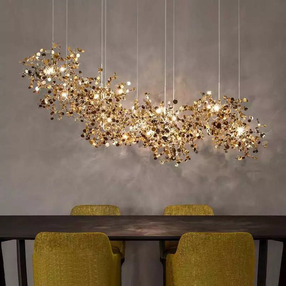 Olivia Artsy Classy Cluster Fireworks Pendant Light, Stainless steel - Neutral Decor