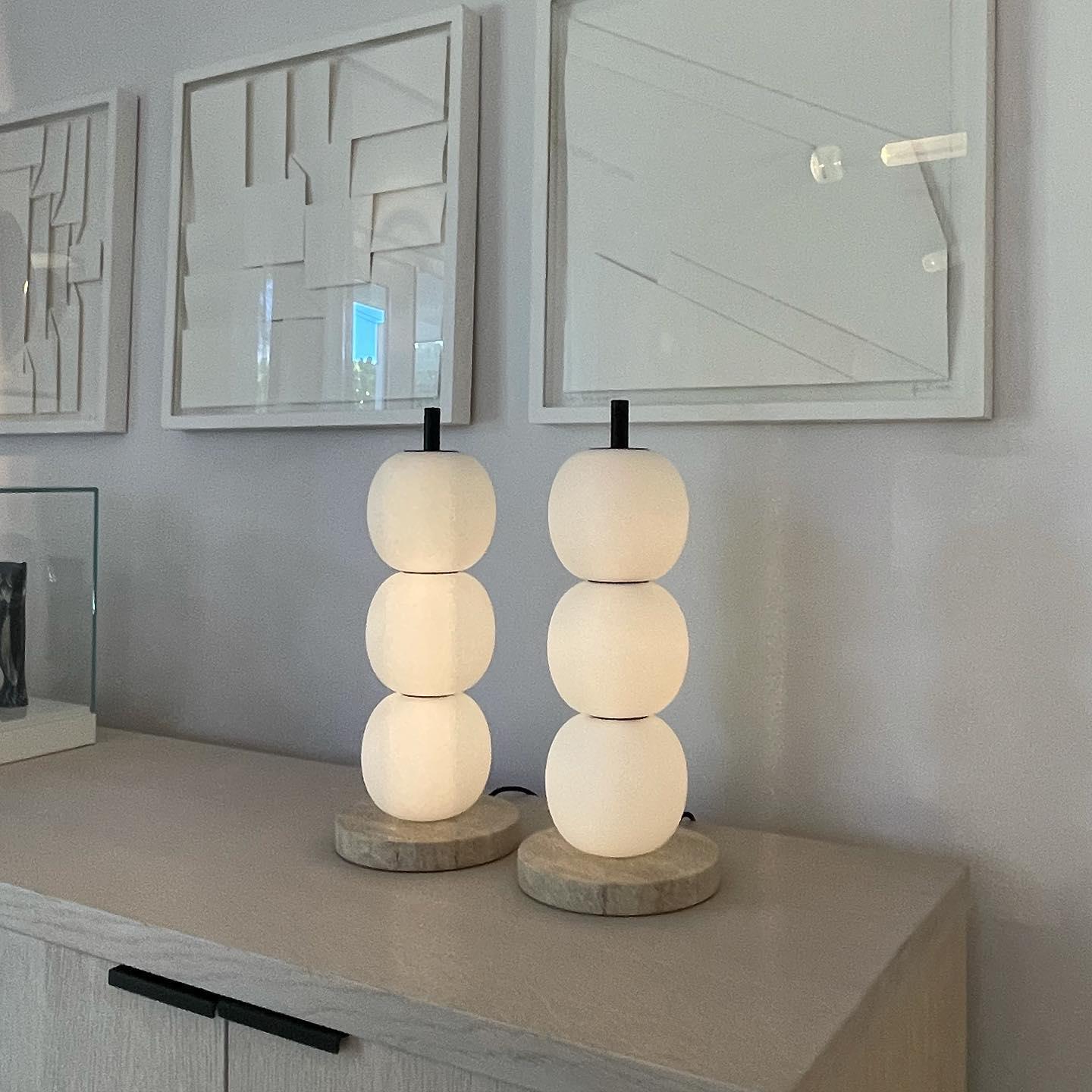 Olive Modern Marble Table Lamp-Neutral Decor