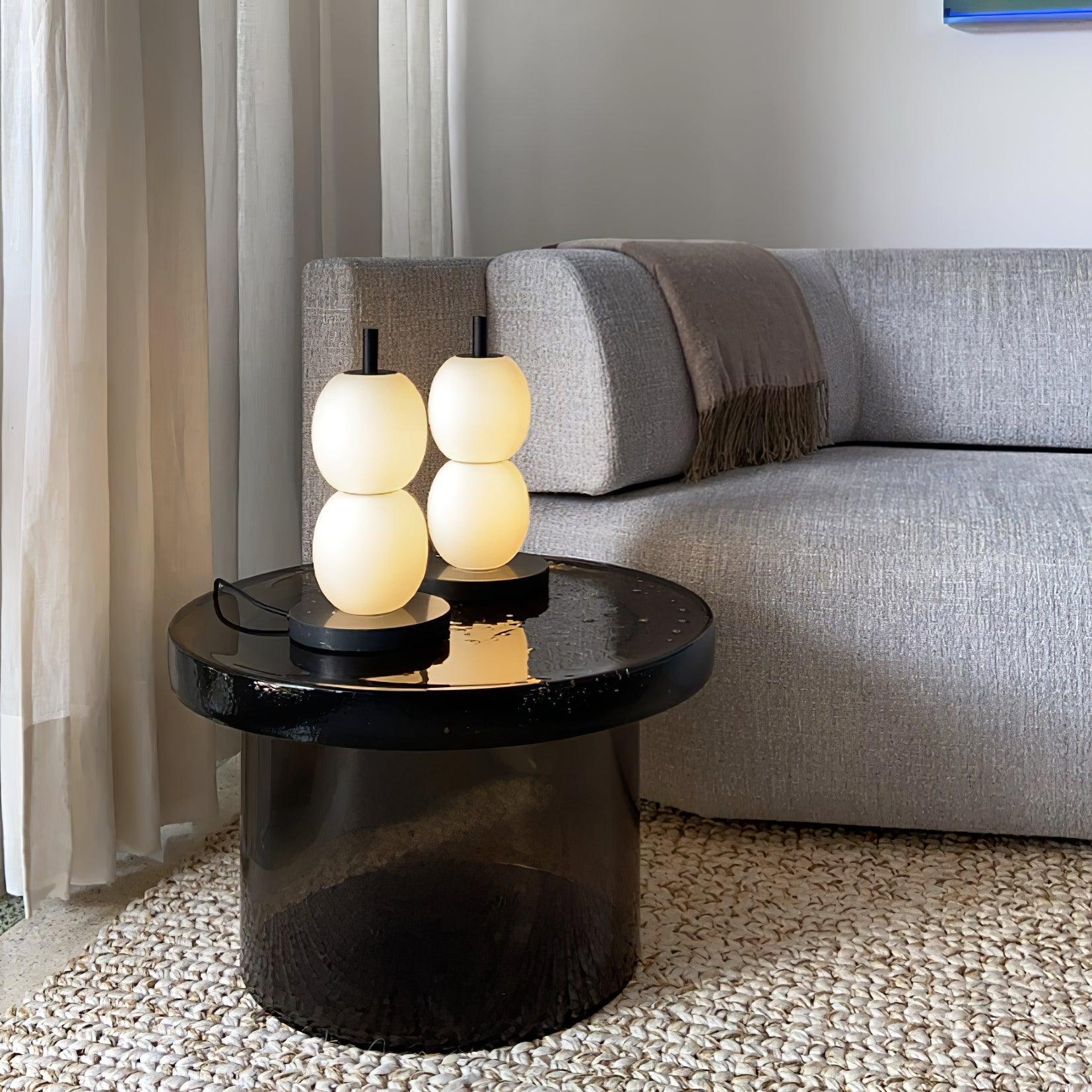Olive Modern Marble Table Lamp-Neutral Decor