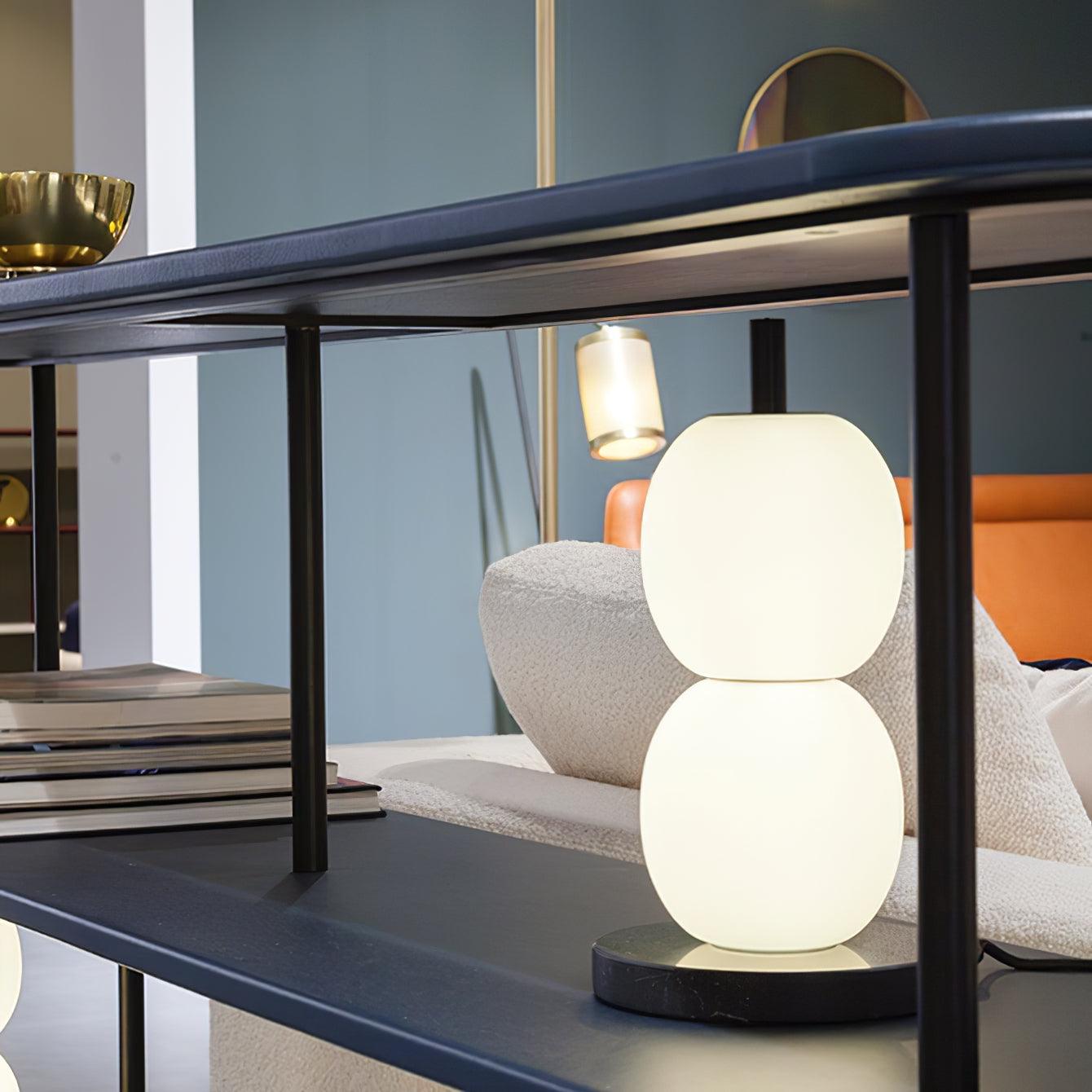 Olive Modern Marble Table Lamp-Neutral Decor
