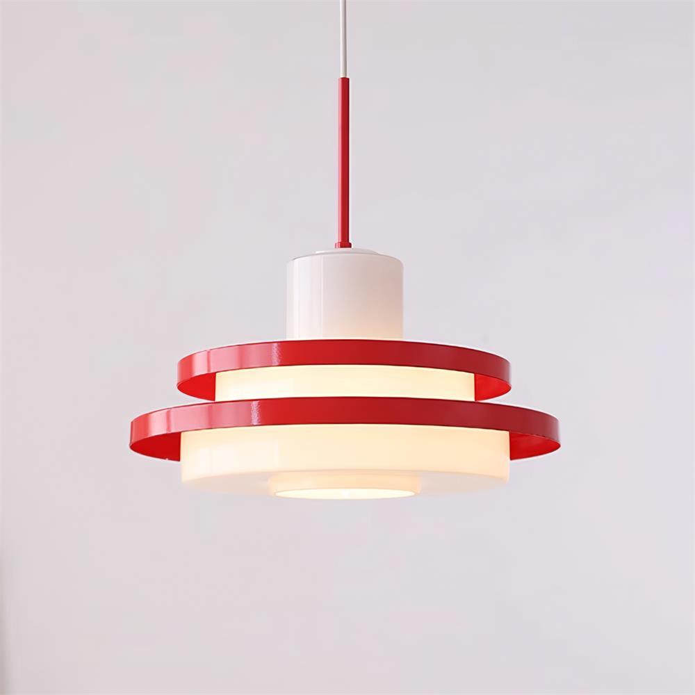 Eviso Red and White Pendant Light